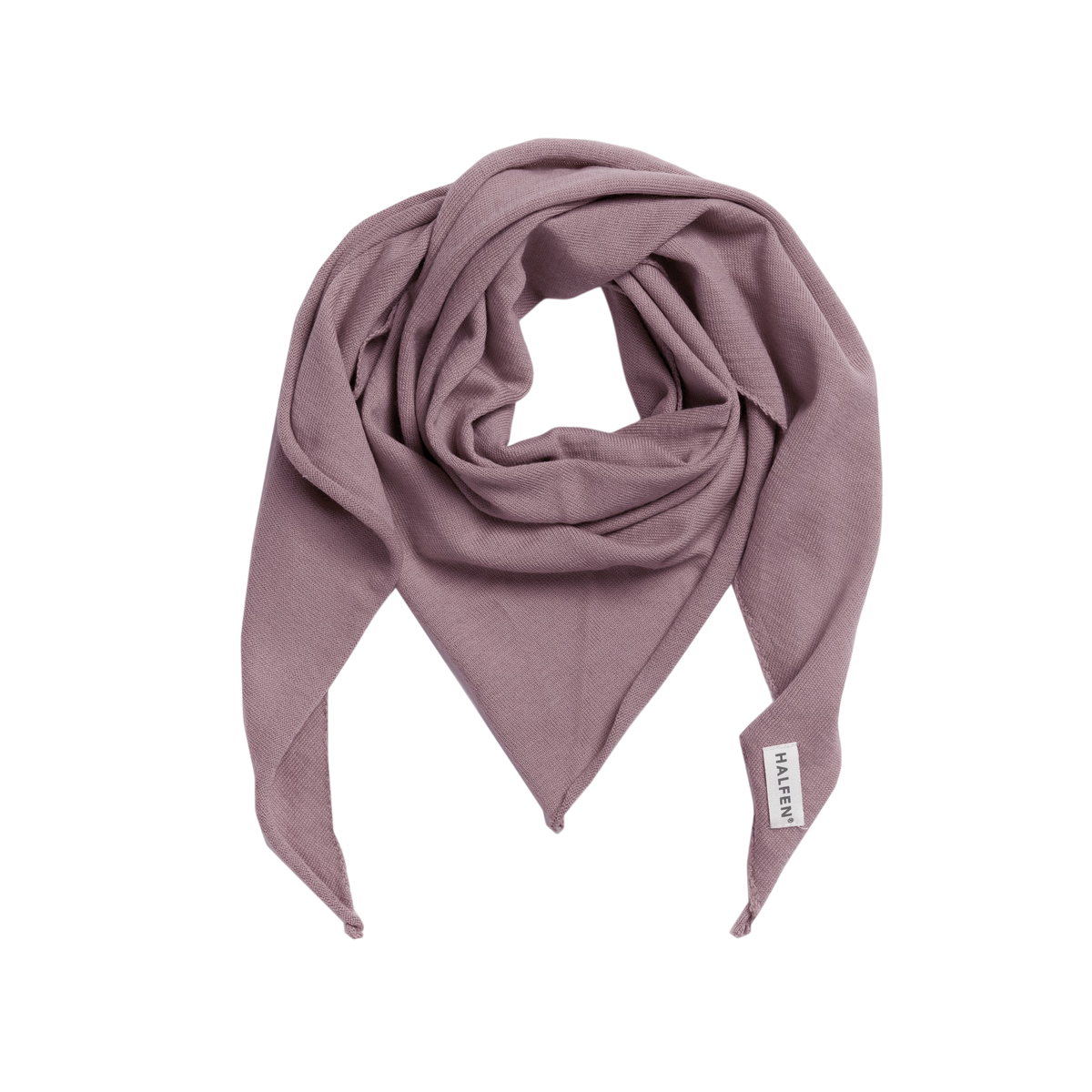 Dreieckstuch Strick Mauve