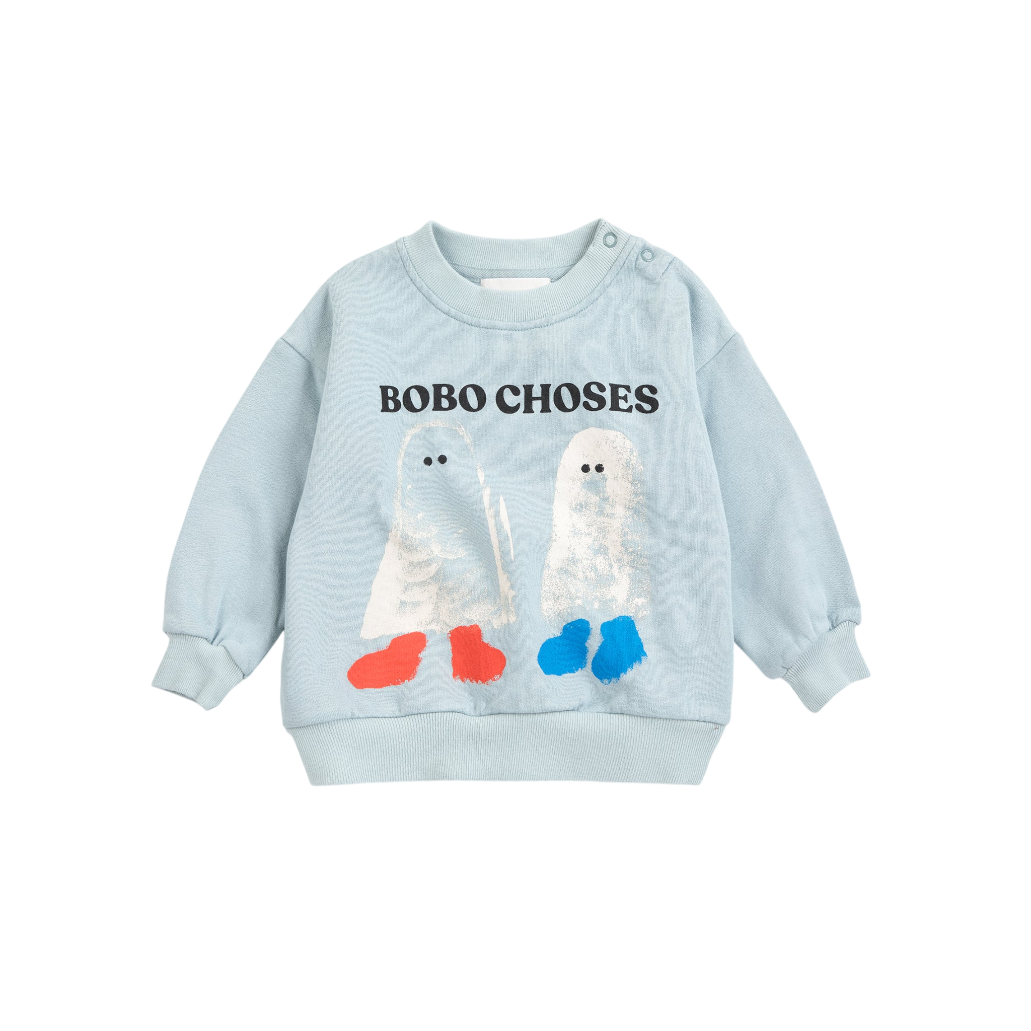 Baby Booty Ghosts Sweatshirt, Light Blue