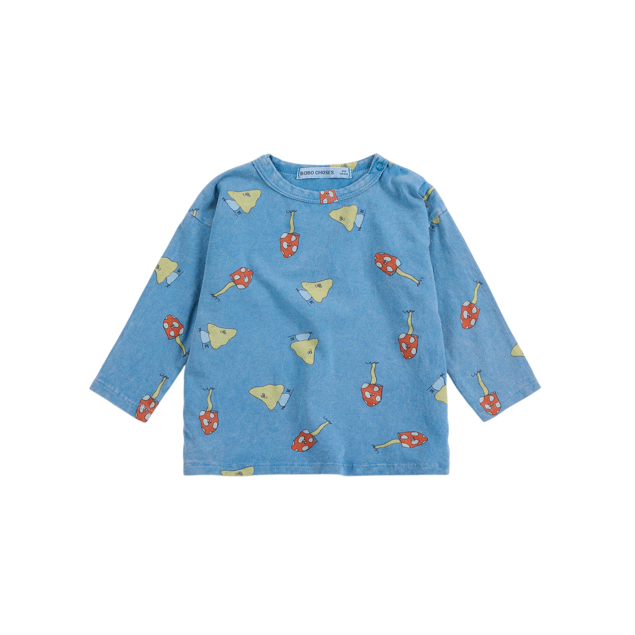Baby Langarmshirt Mush Monster Duo Blue