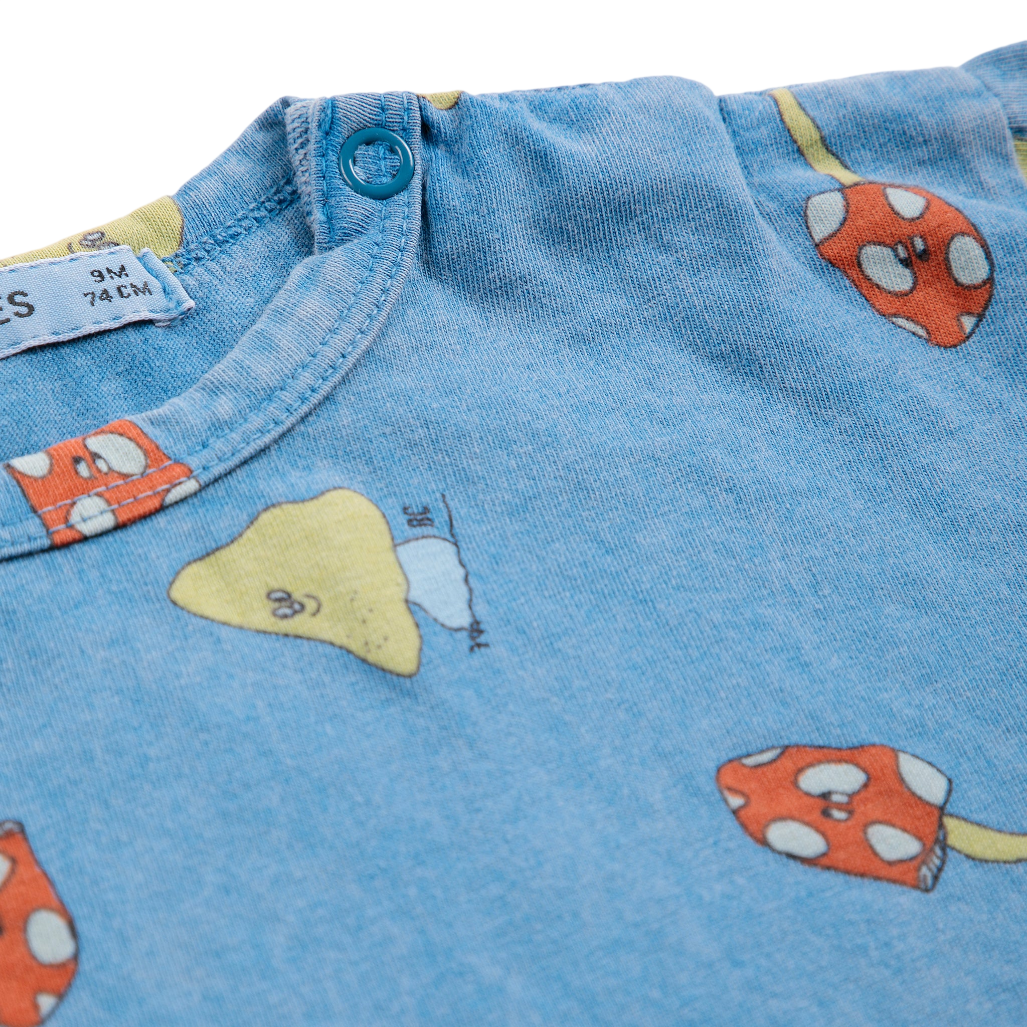 Baby Langarmshirt Mush Monster Duo Blue