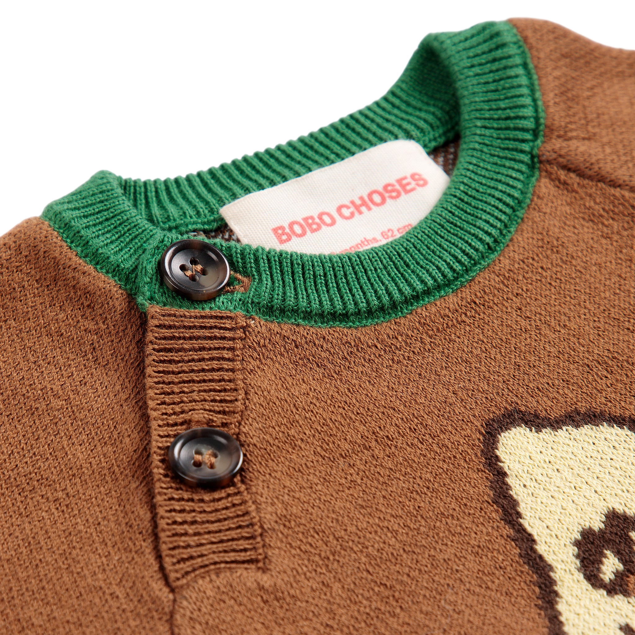Baby Pullover Mush Monster Dark Brown