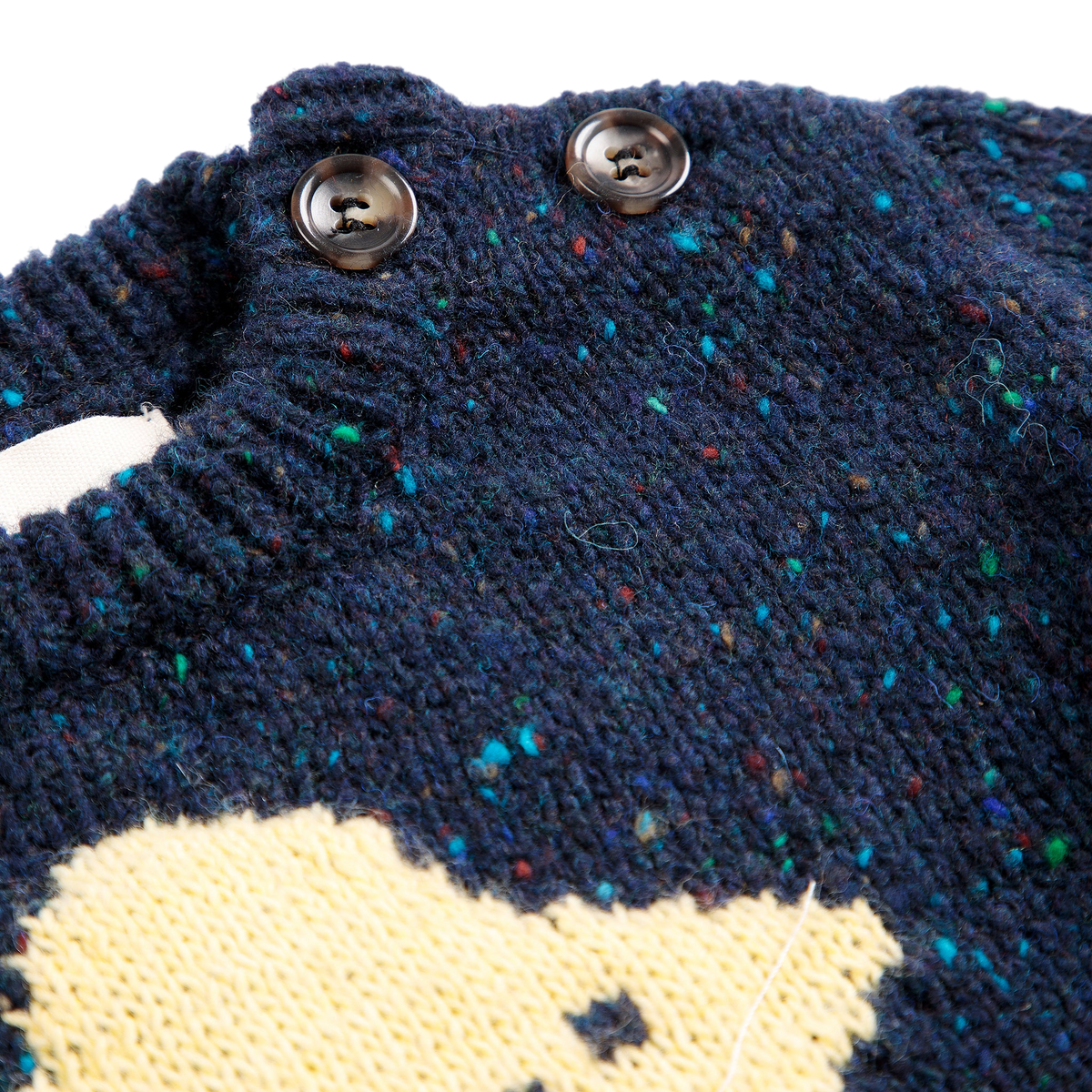 Baby Pullover Pixel Navy Blue