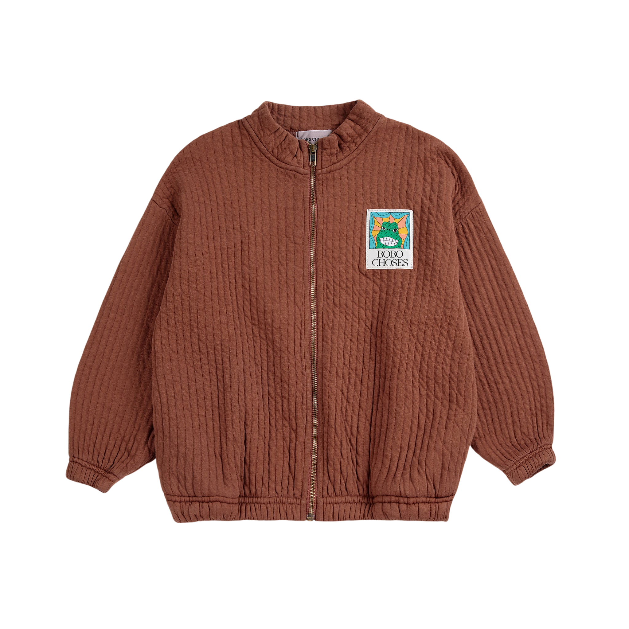 Sweatshirtjacke Beast Tag Brown