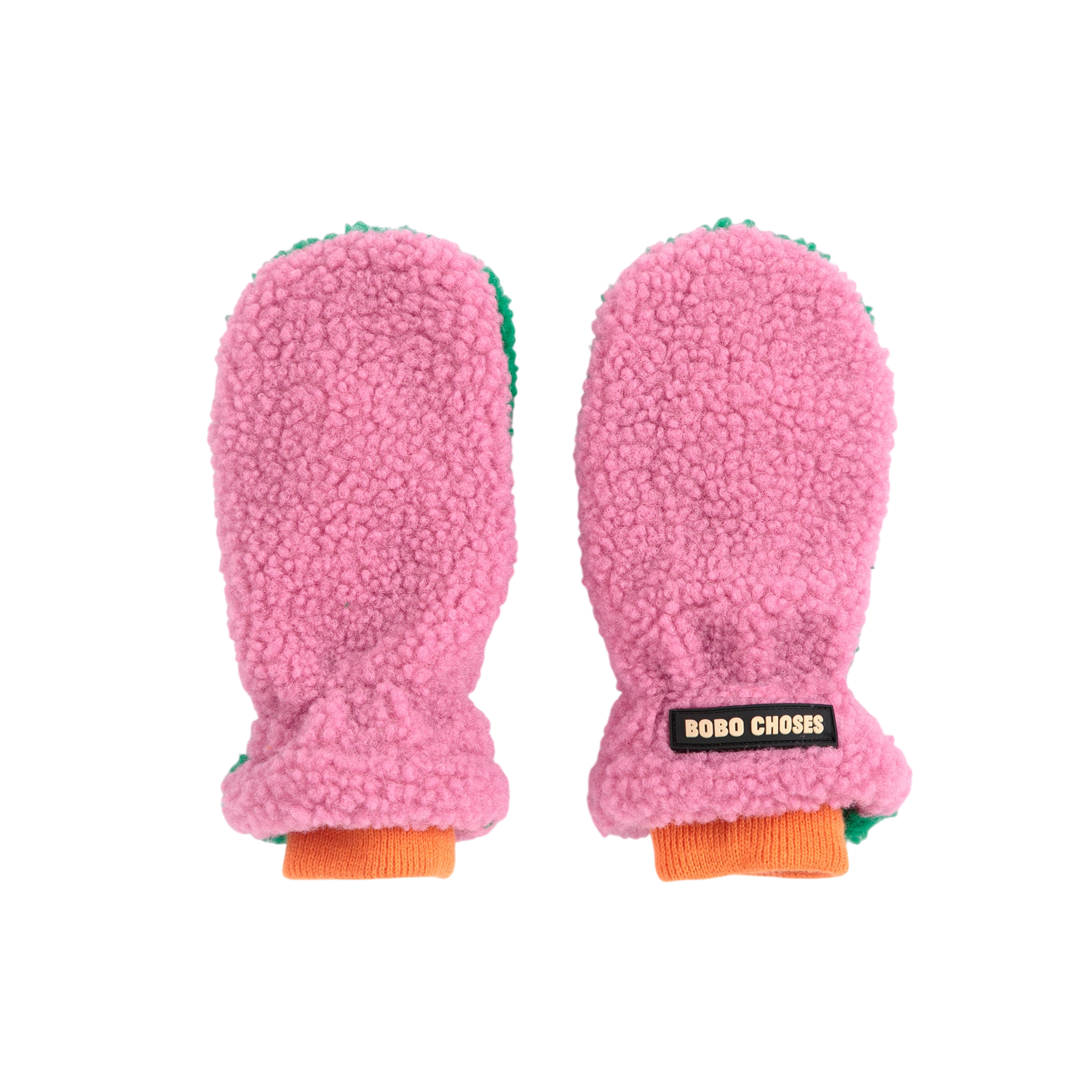 Moufles « Color Block » fuchsia