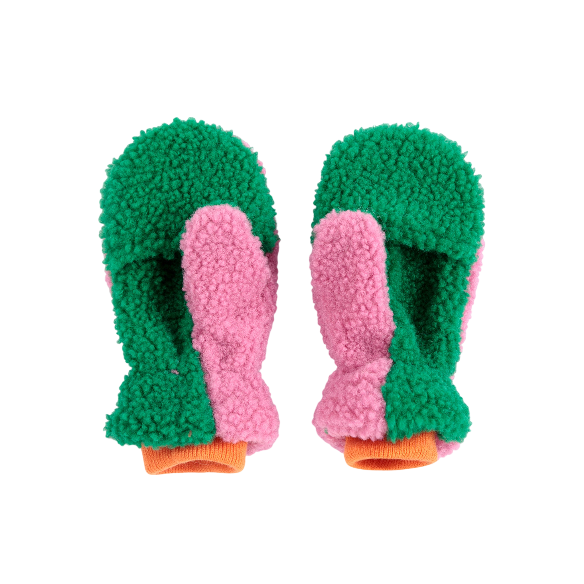 Moufles « Color Block » fuchsia