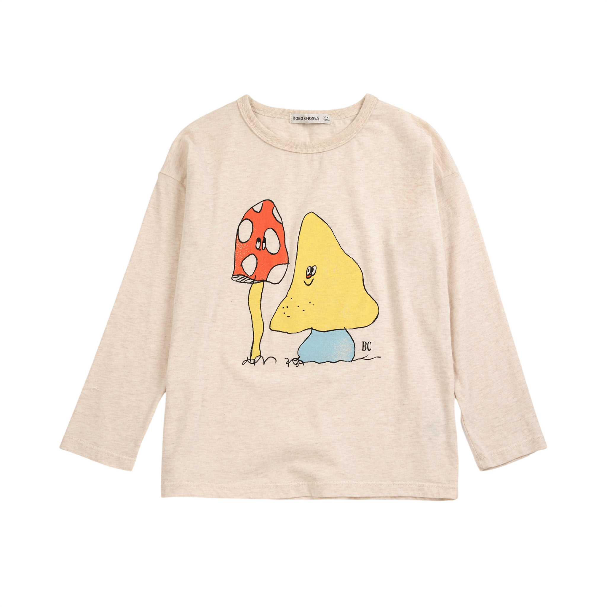 Langarmshirt Mush Monster Duo beige