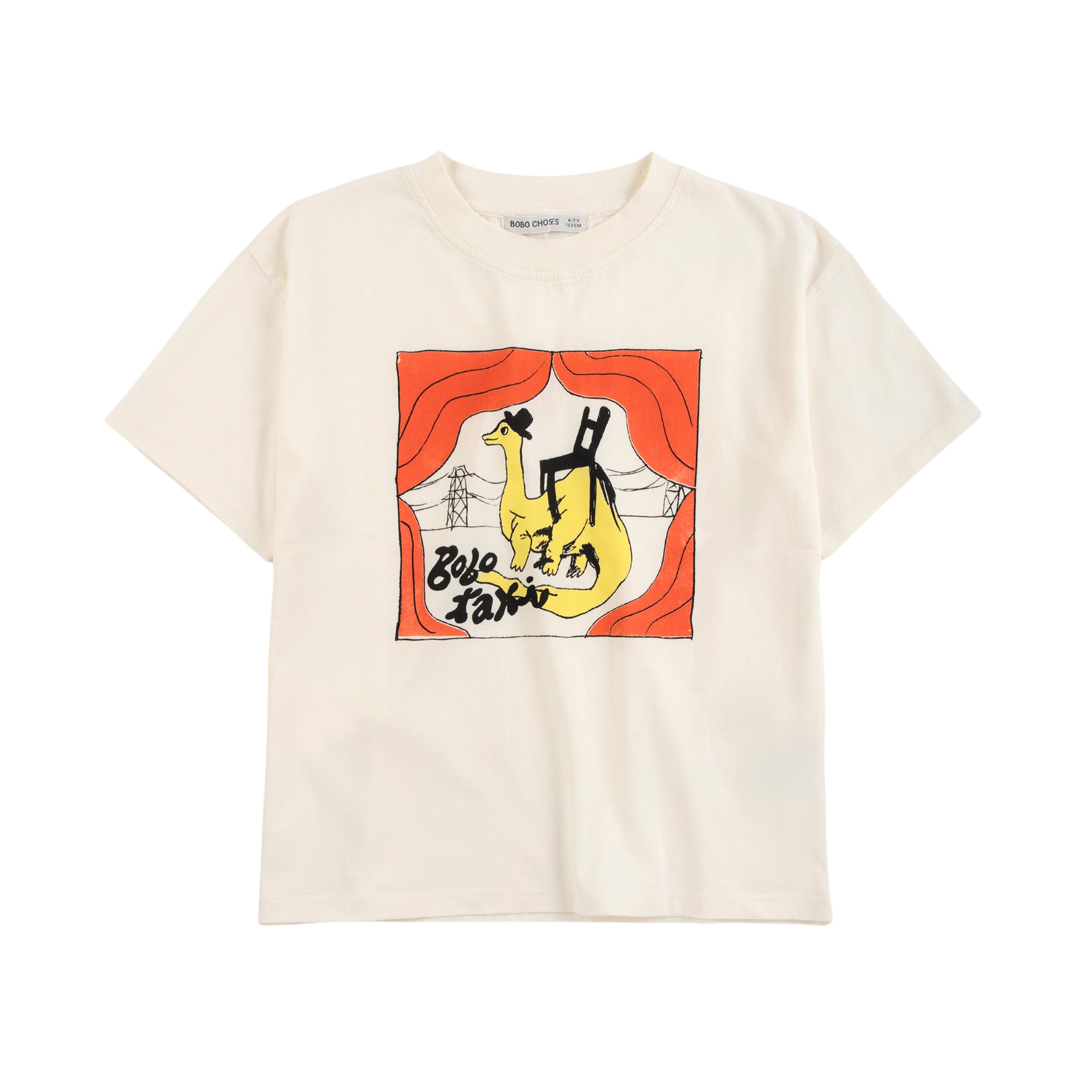 T-shirt Saurus Taxi Offwhite