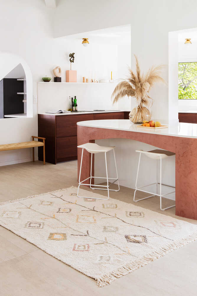 Waschbarer Teppich Kaarol Earth