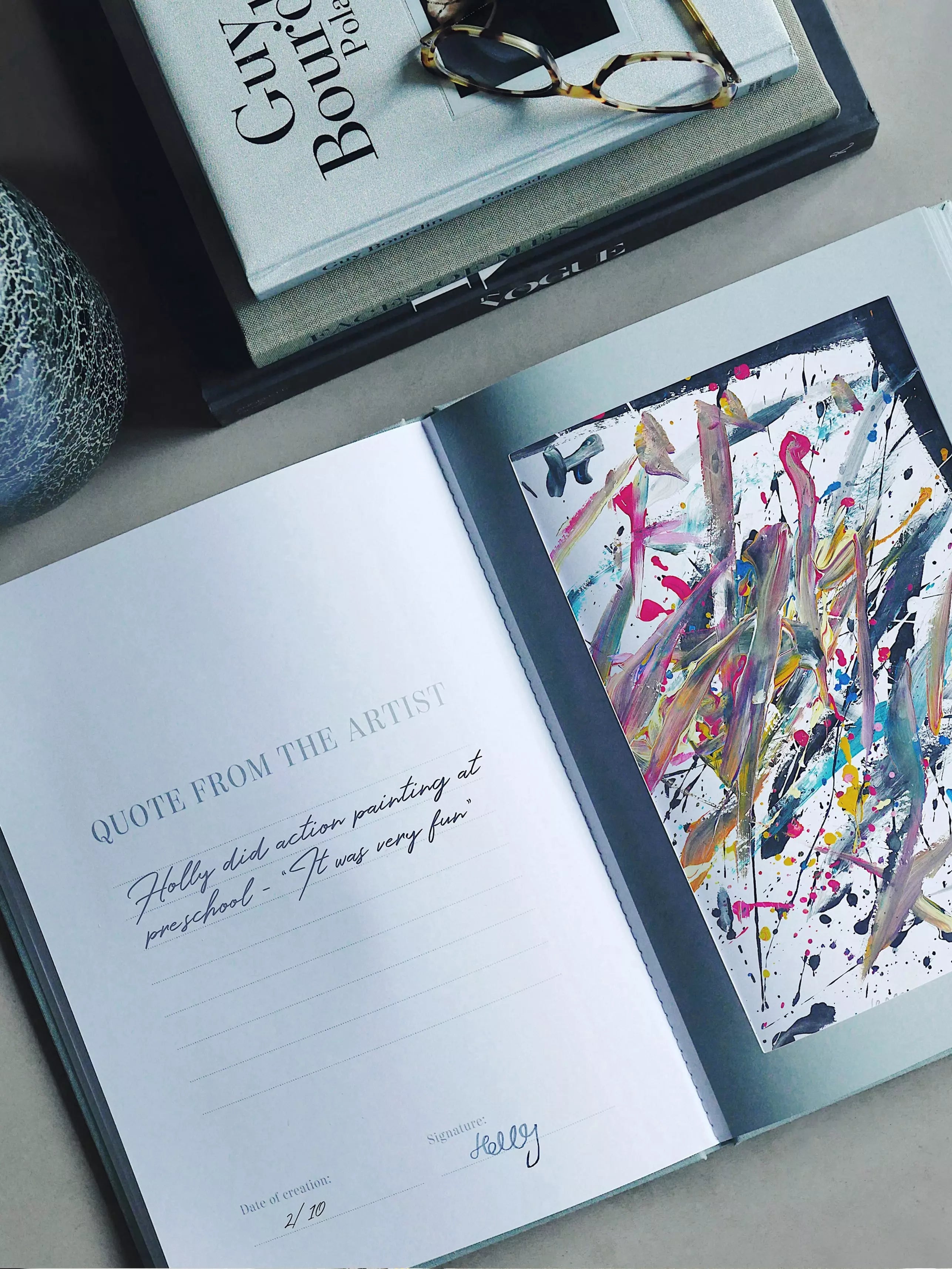 Book Album Great Art gris