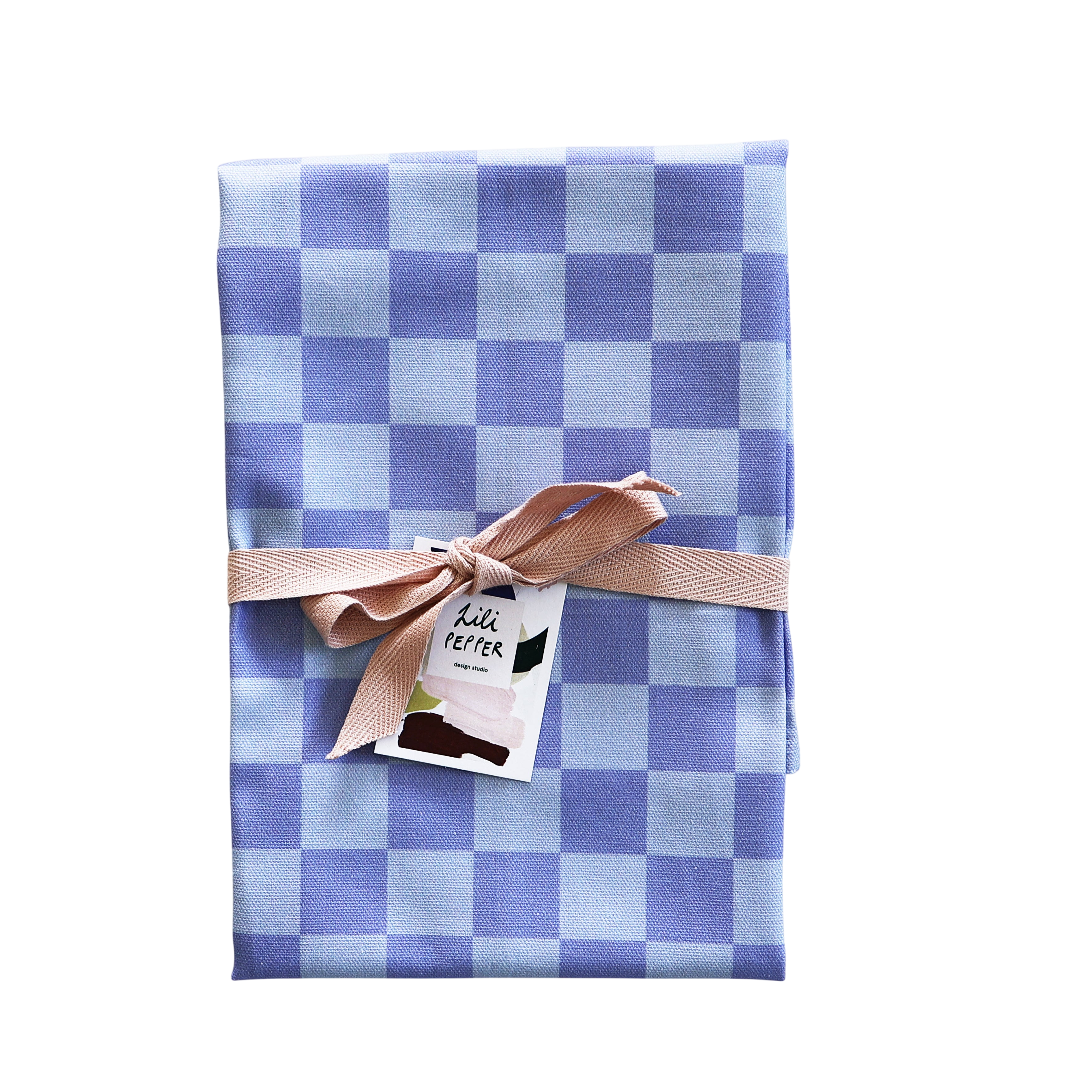 Torchon imprimé « Check Lilac multi »