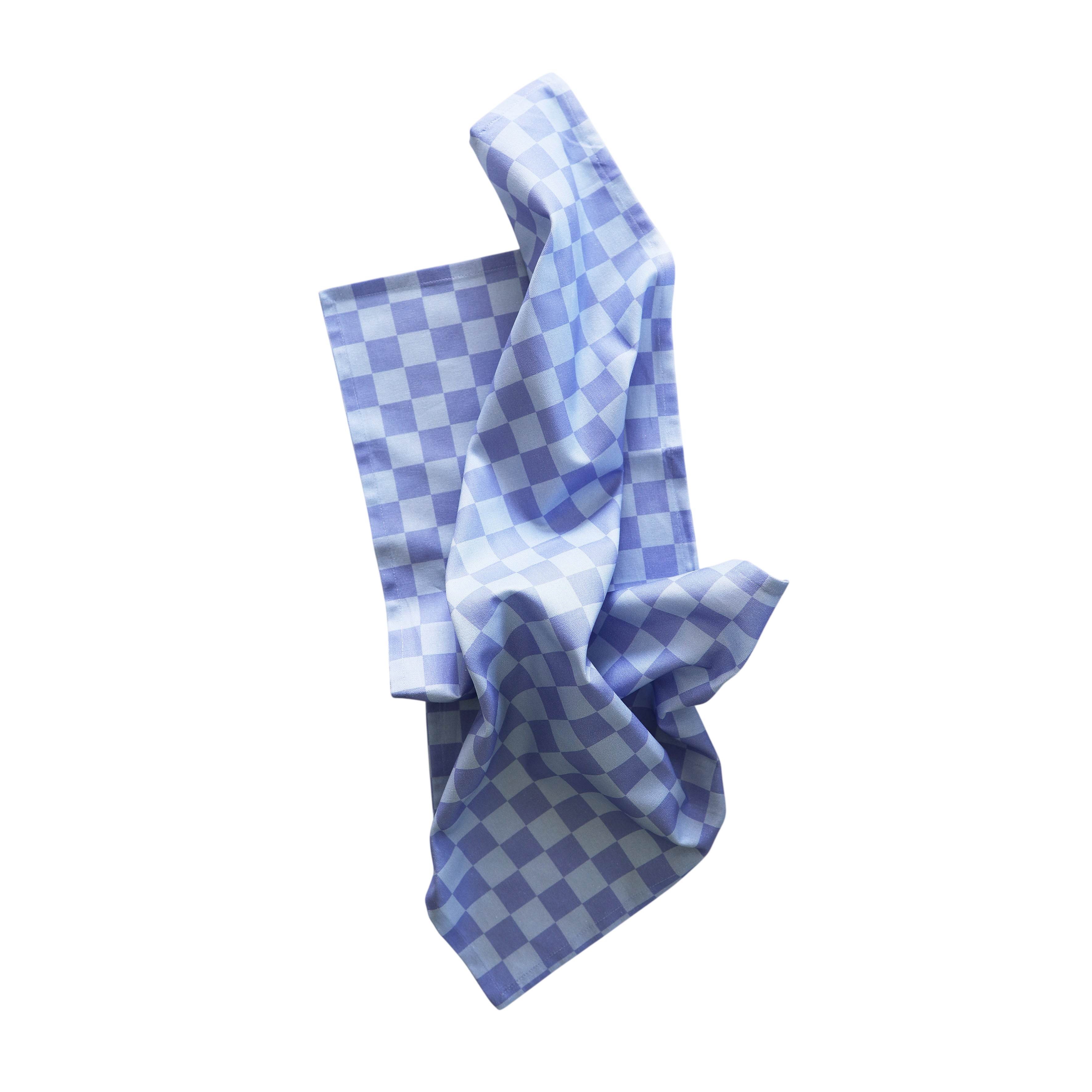 Torchon imprimé « Check Lilac multi »