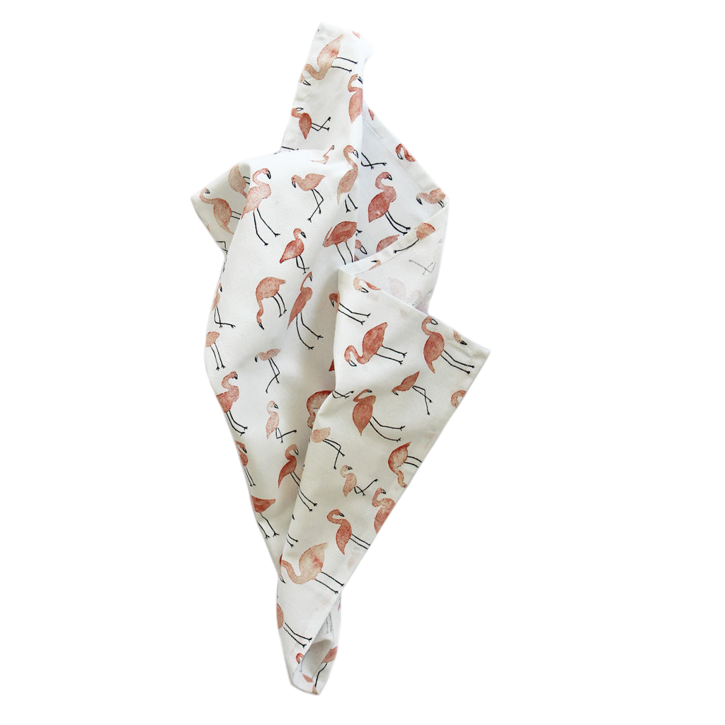 Torchon imprimé « Flamingo multi »