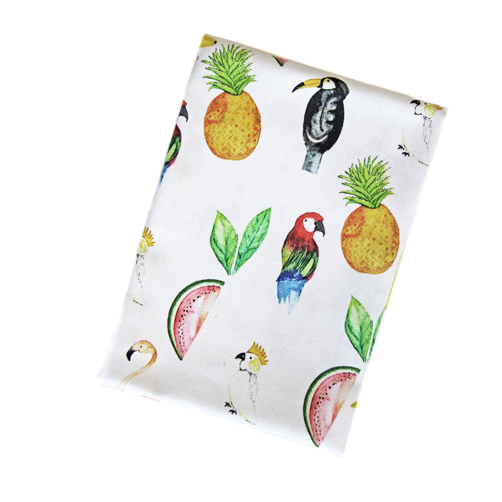 Torchon imprimé « Fruits Birds multi »