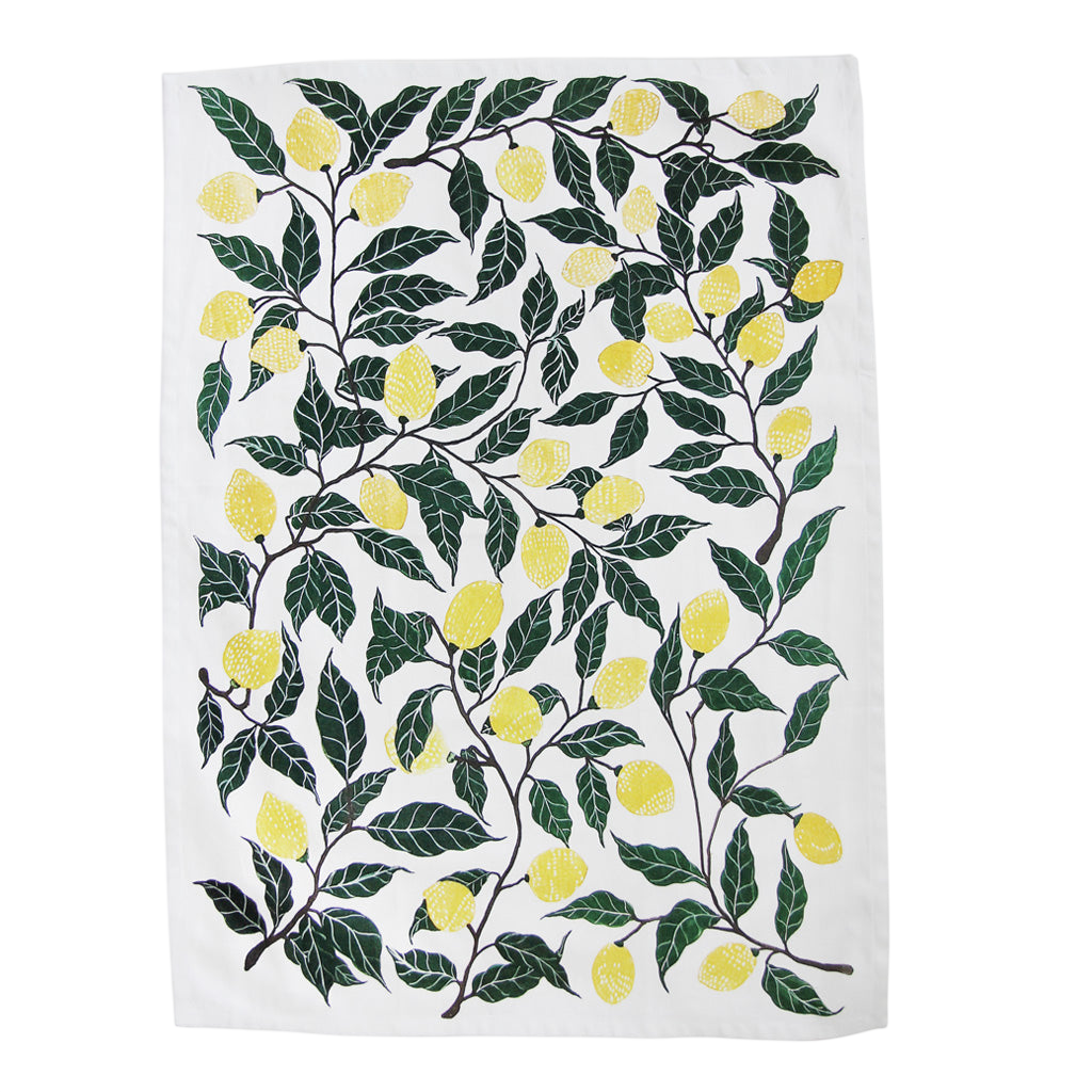 Torchon imprimé « Lemon multi »