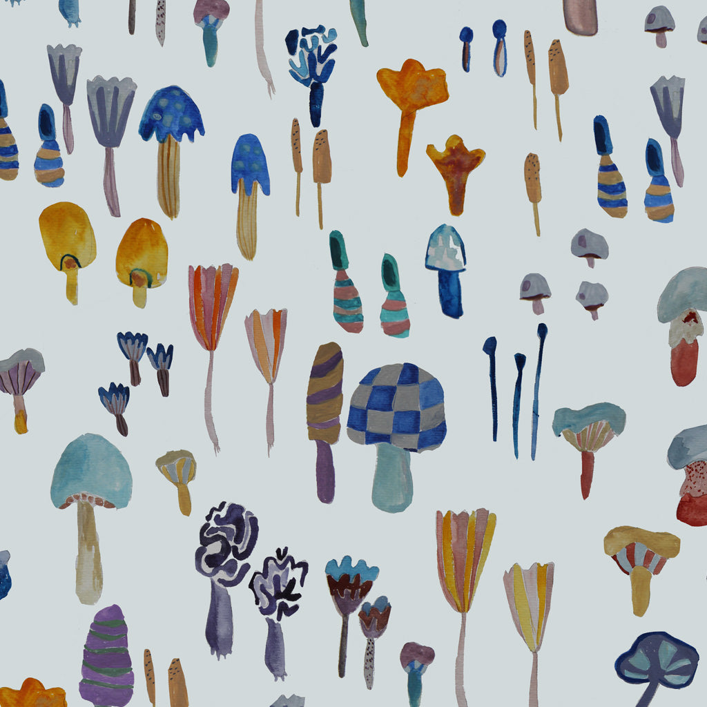 Torchon imprimé « Mushrooms » multicolore