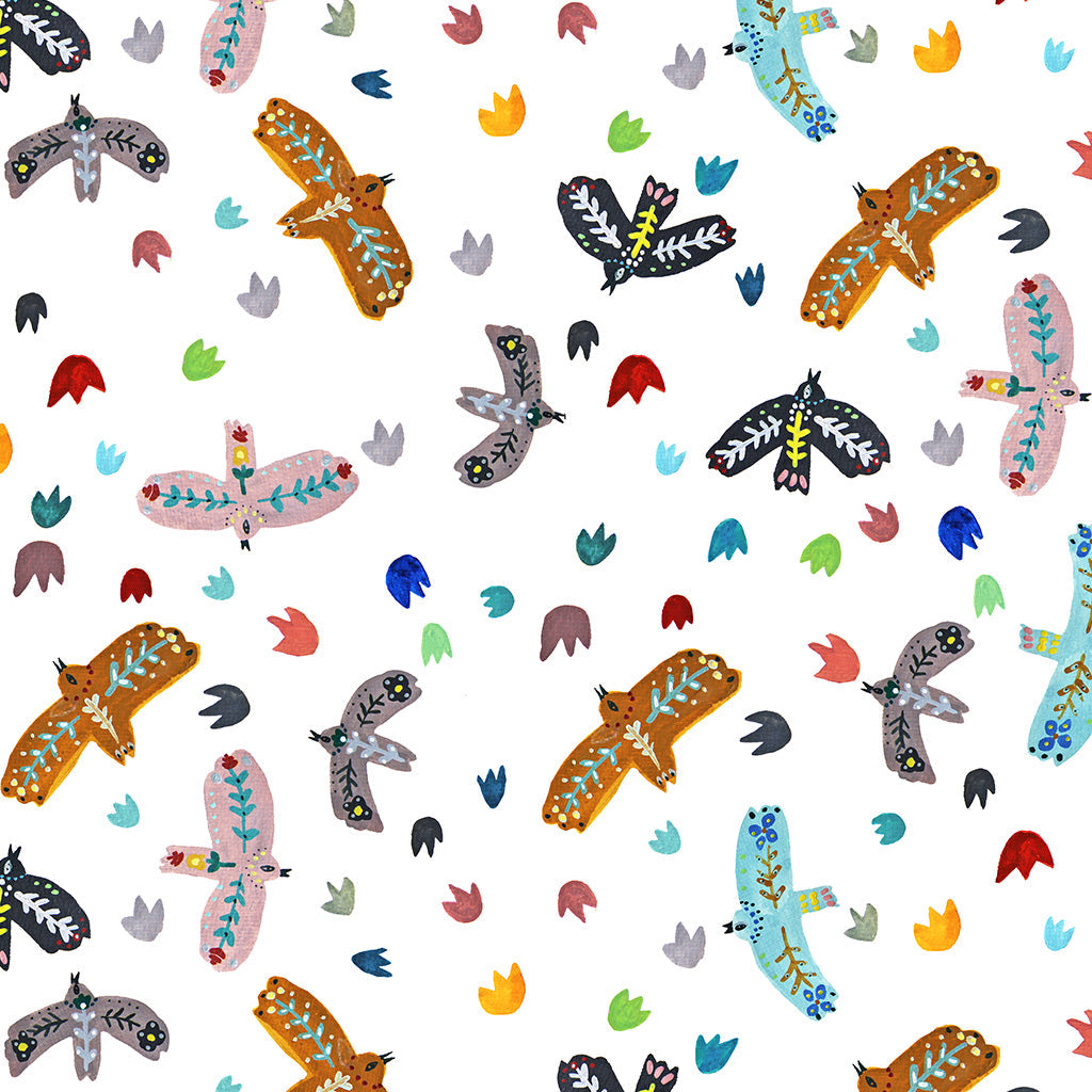 Torchon imprimé « My Birds multi »