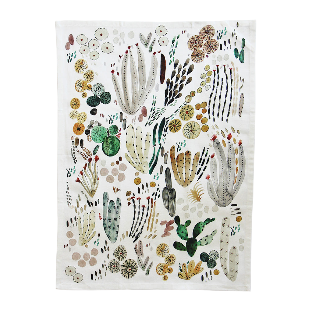 Torchon imprimé « My Cactus multi »