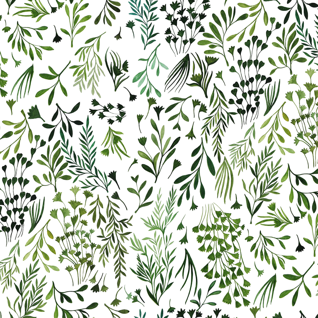 Torchon imprimé « My Green Leaves multi »