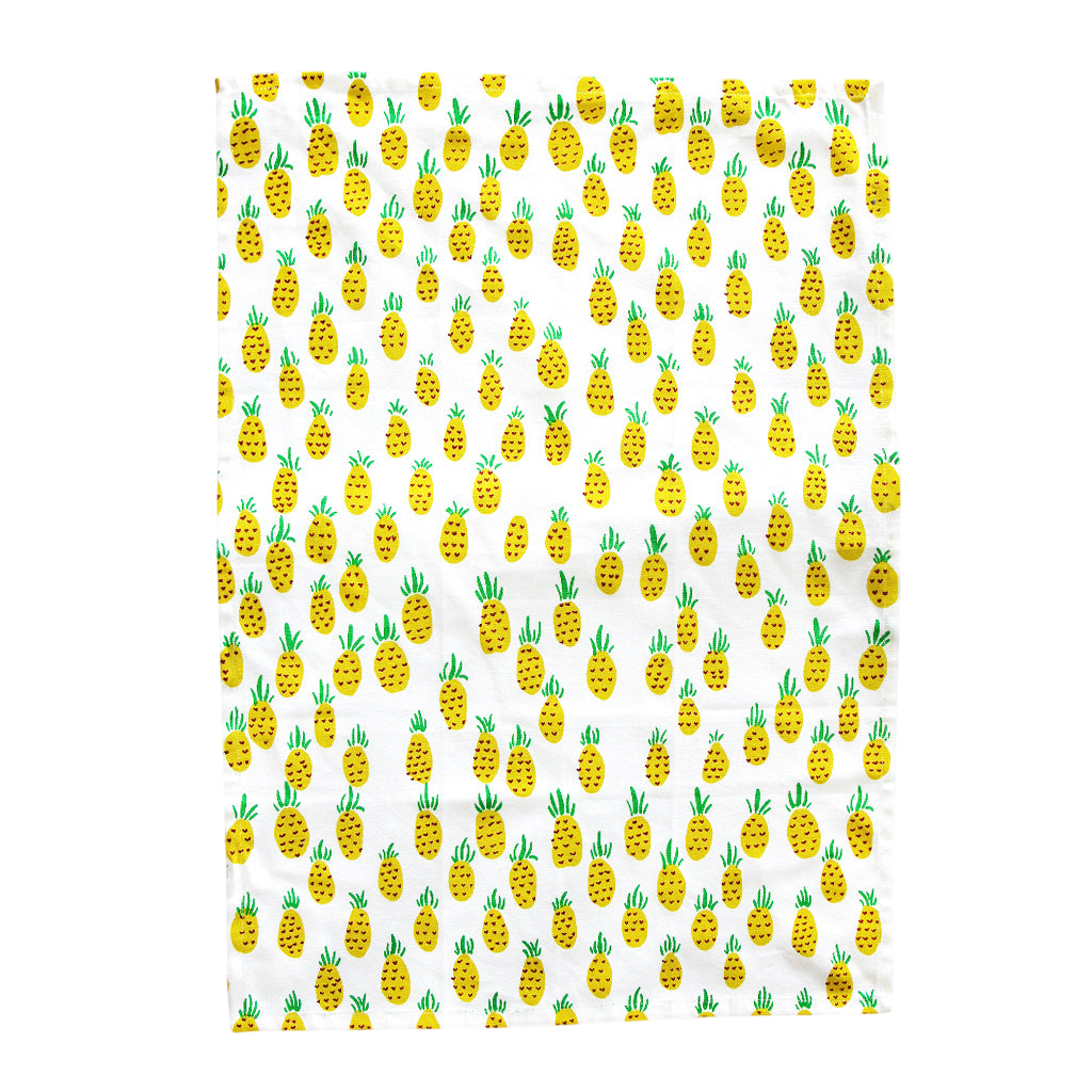 Torchon imprimé « Pineapple multi »