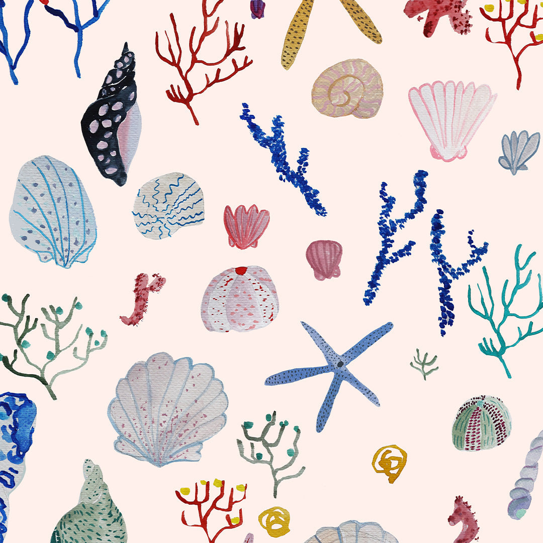 Torchon imprimé « Shells multi »