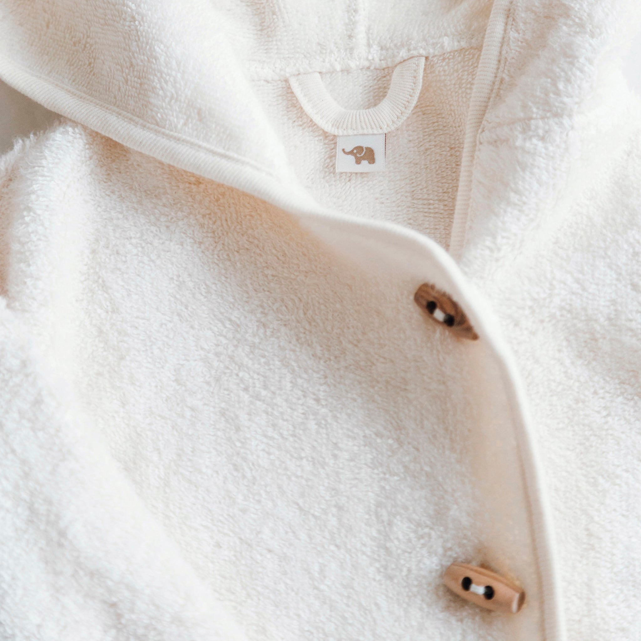 Peignoir pour bébé couleur vanille