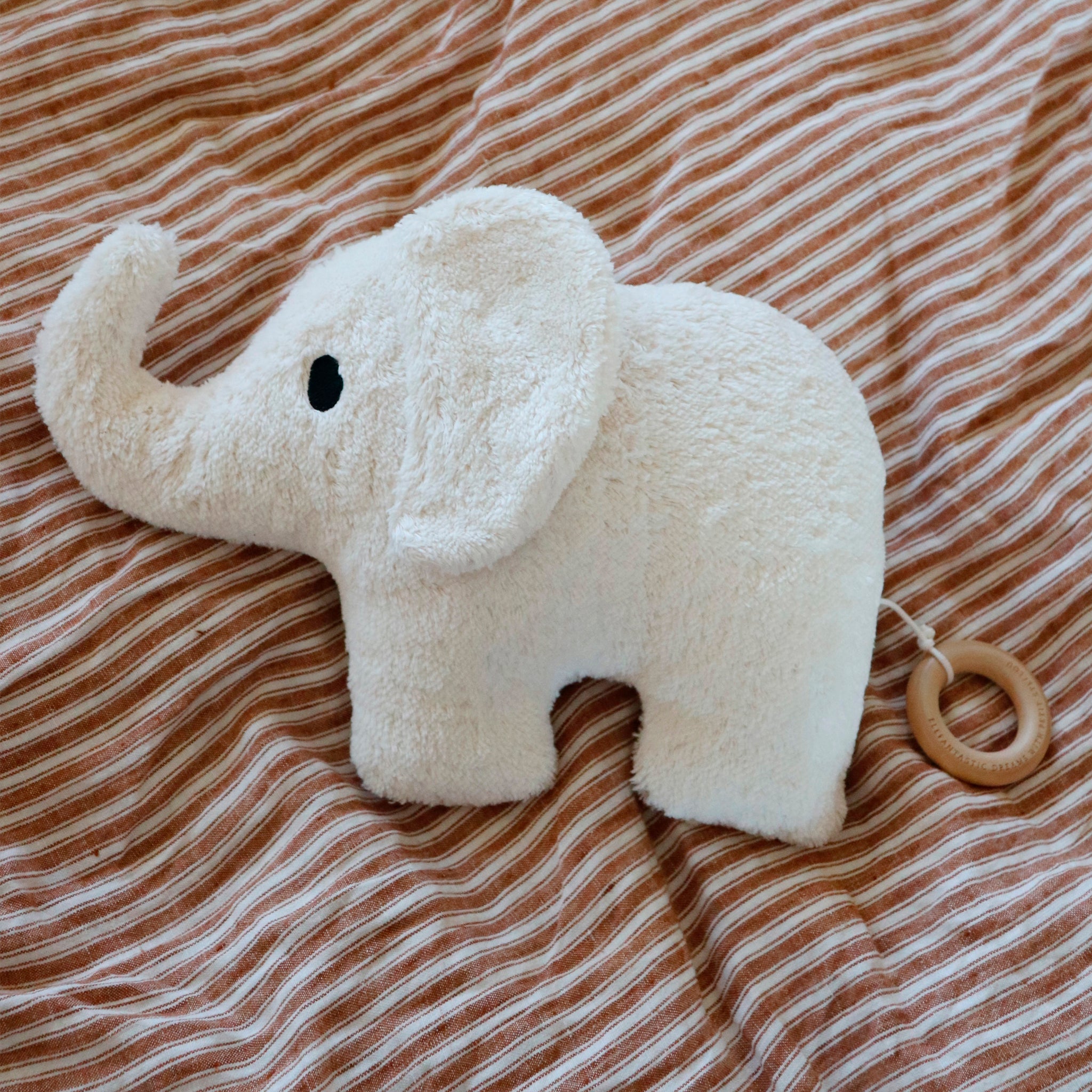 Boîte à musique BIG FRIEND ELEPHANT blanc cassé