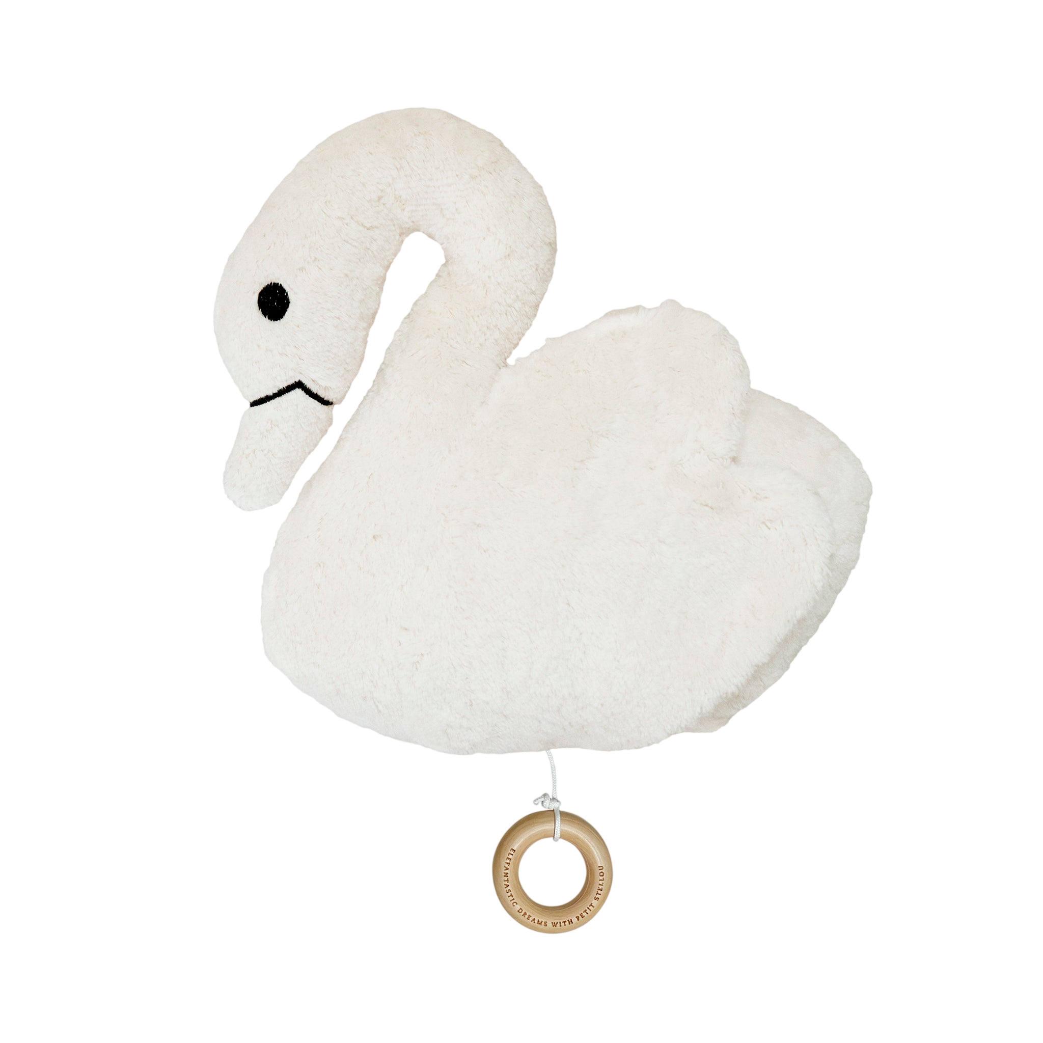 Boîte à musique BIG FRIEND SWAN blanc cassé