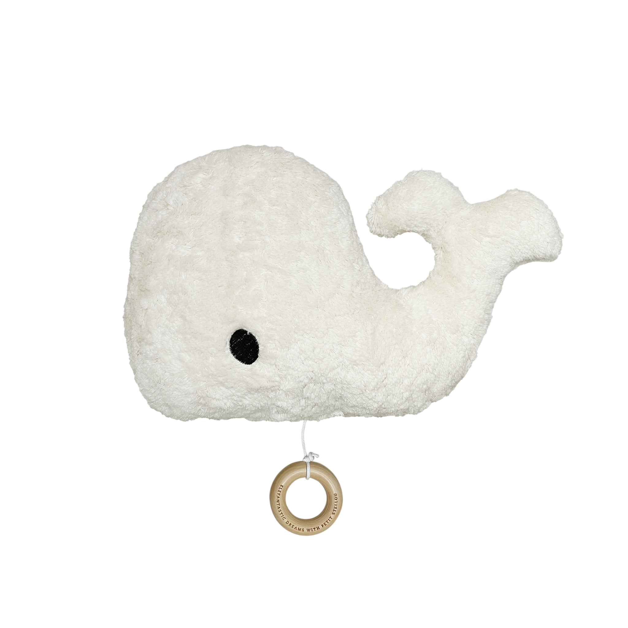 Boîte à musique BIG FRIEND WHALE blanc cassé