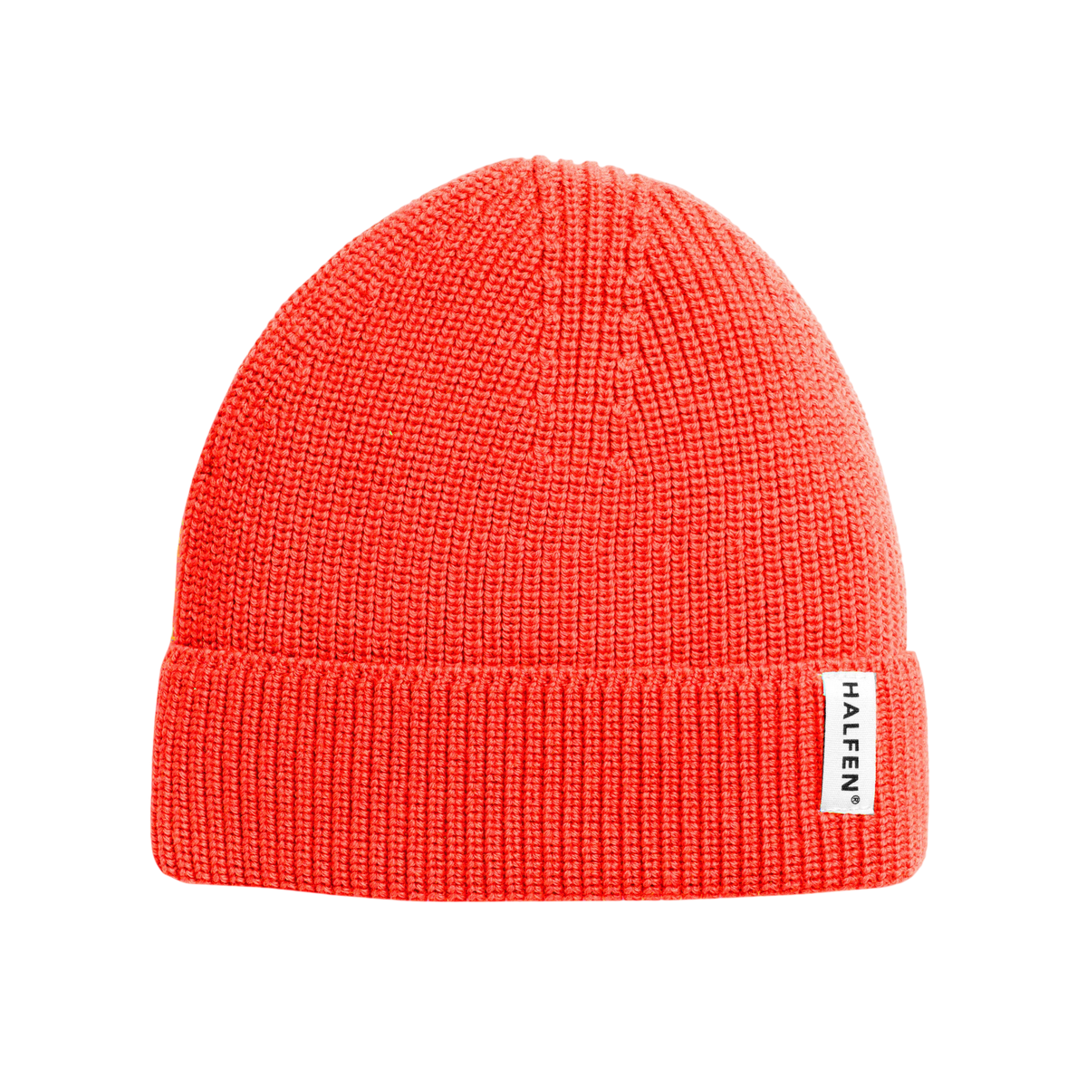 Beanie Merinowolle Neon orange