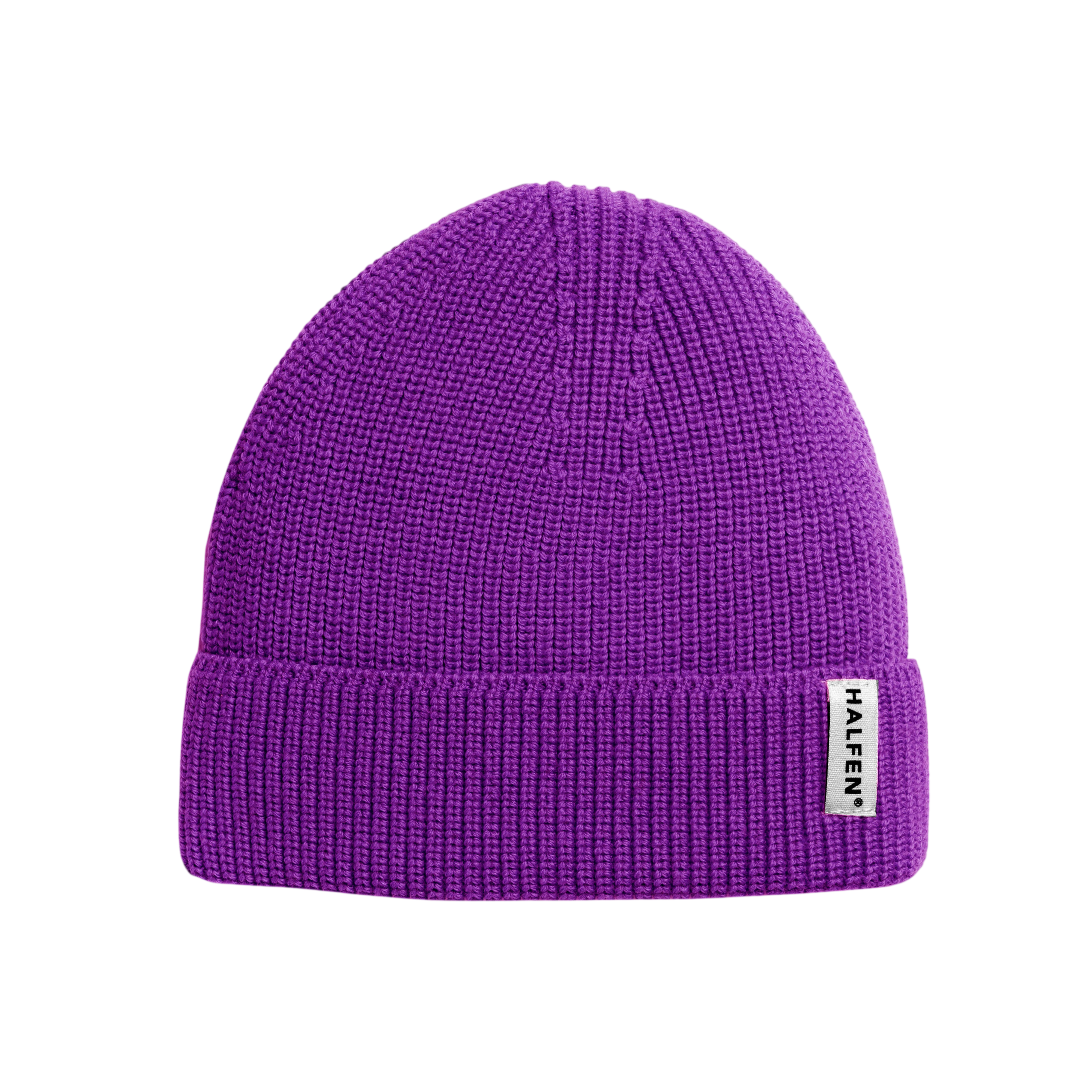 Beanie Merinowolle Purple