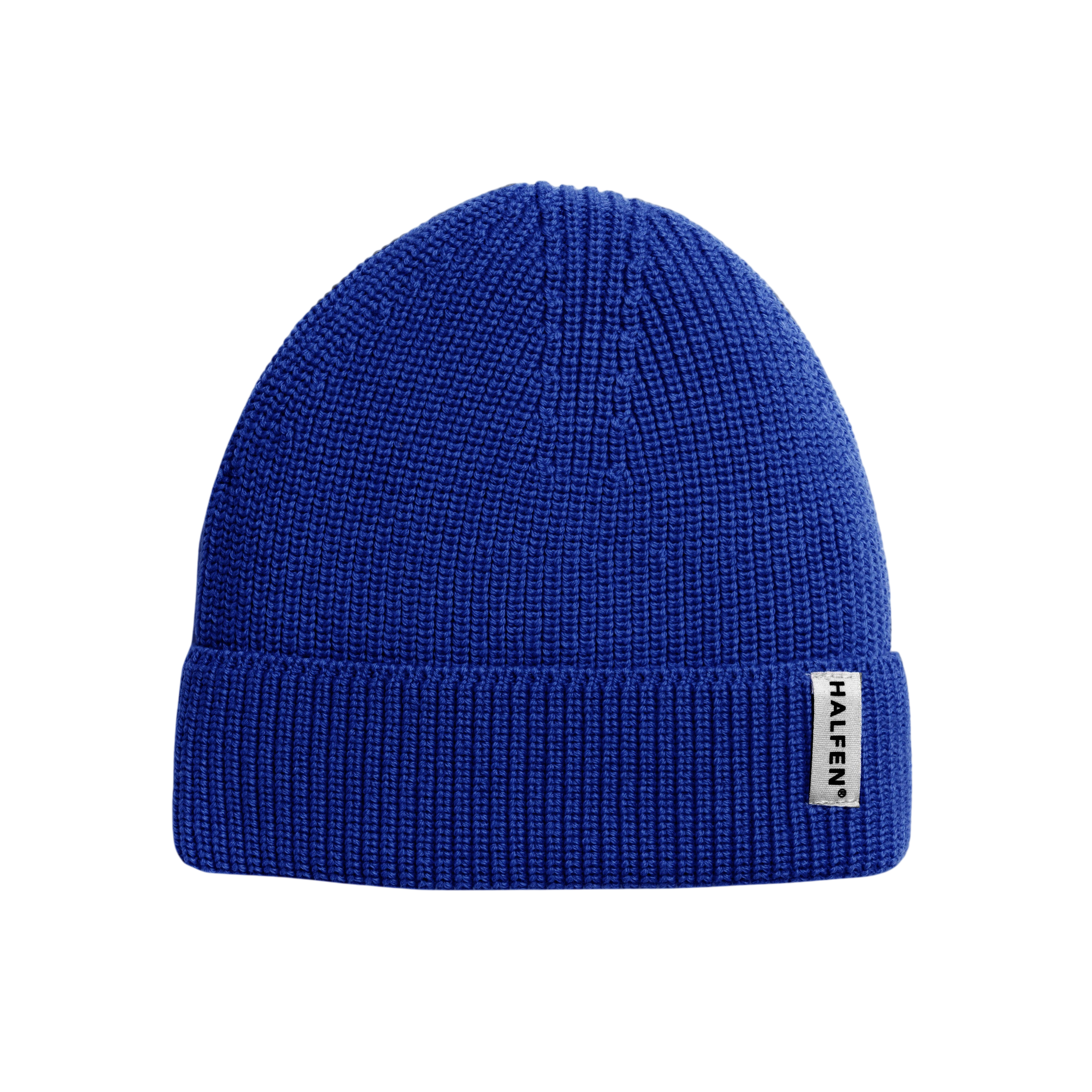Beanie Merinowolle Royal blue