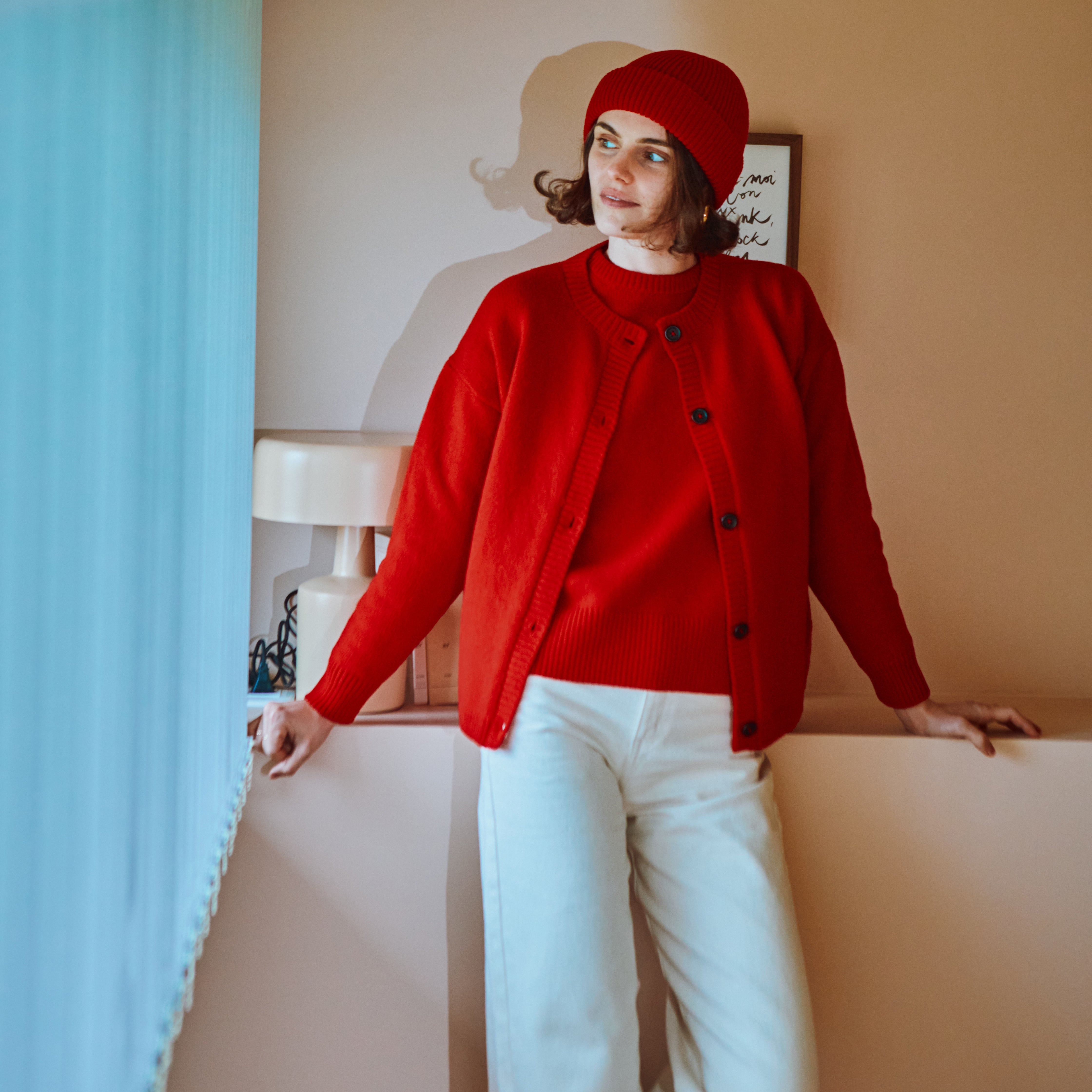 CARACO EN TRICOT POUR ADULTES PETALE ROUGE SCARLETT