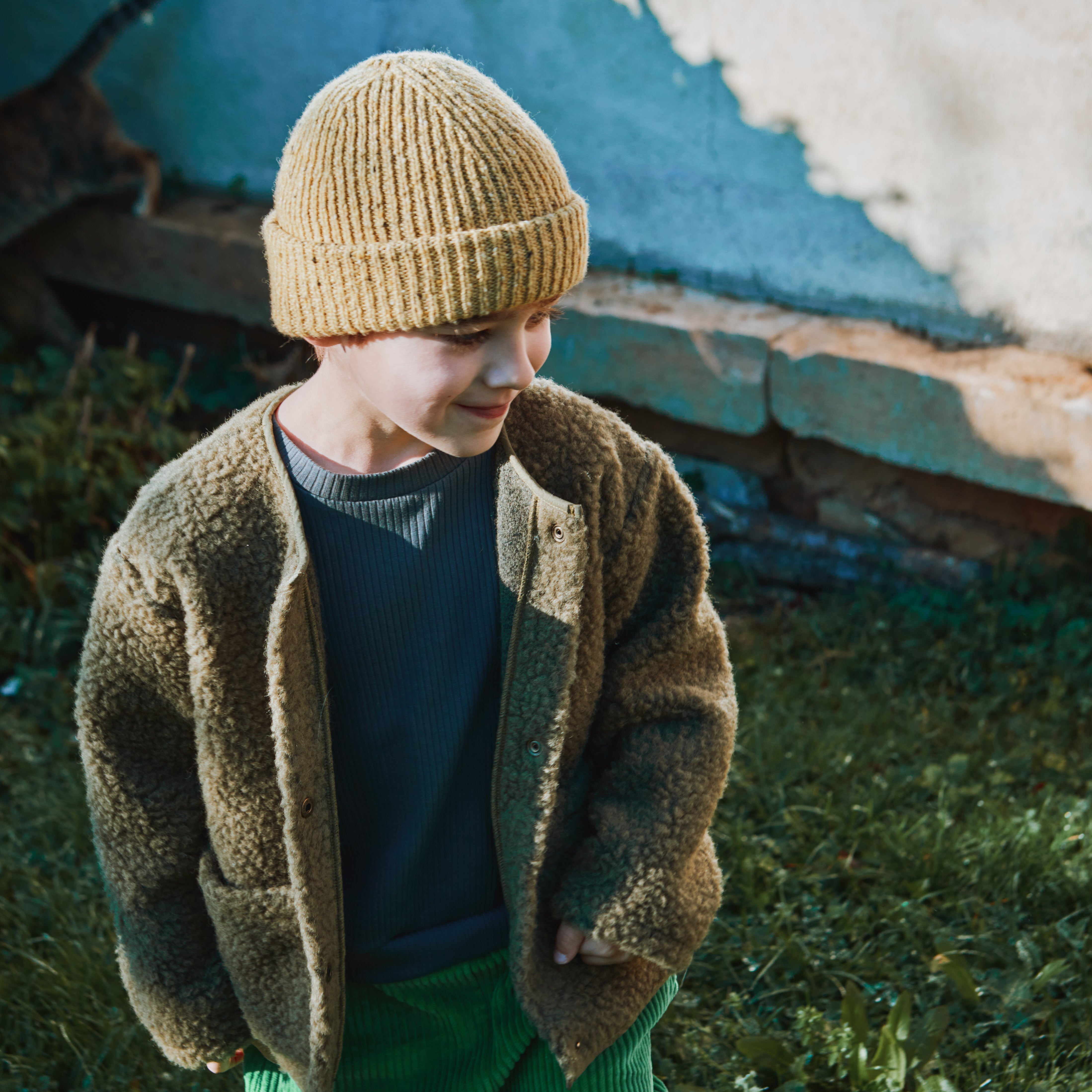 Beanie Speckled Yellow