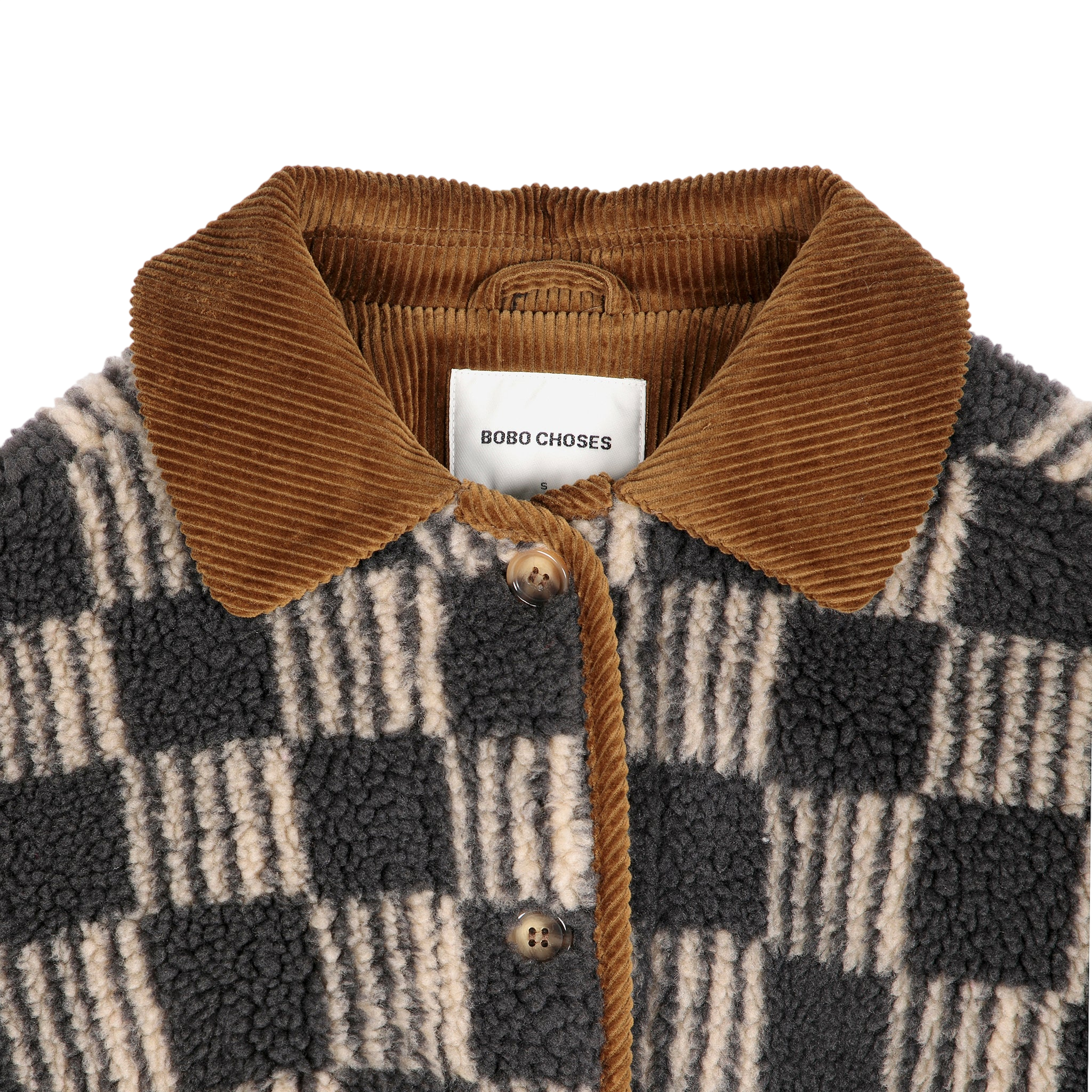 Adult Jacket, Almost Moiré Sherpa, All Over, Beige