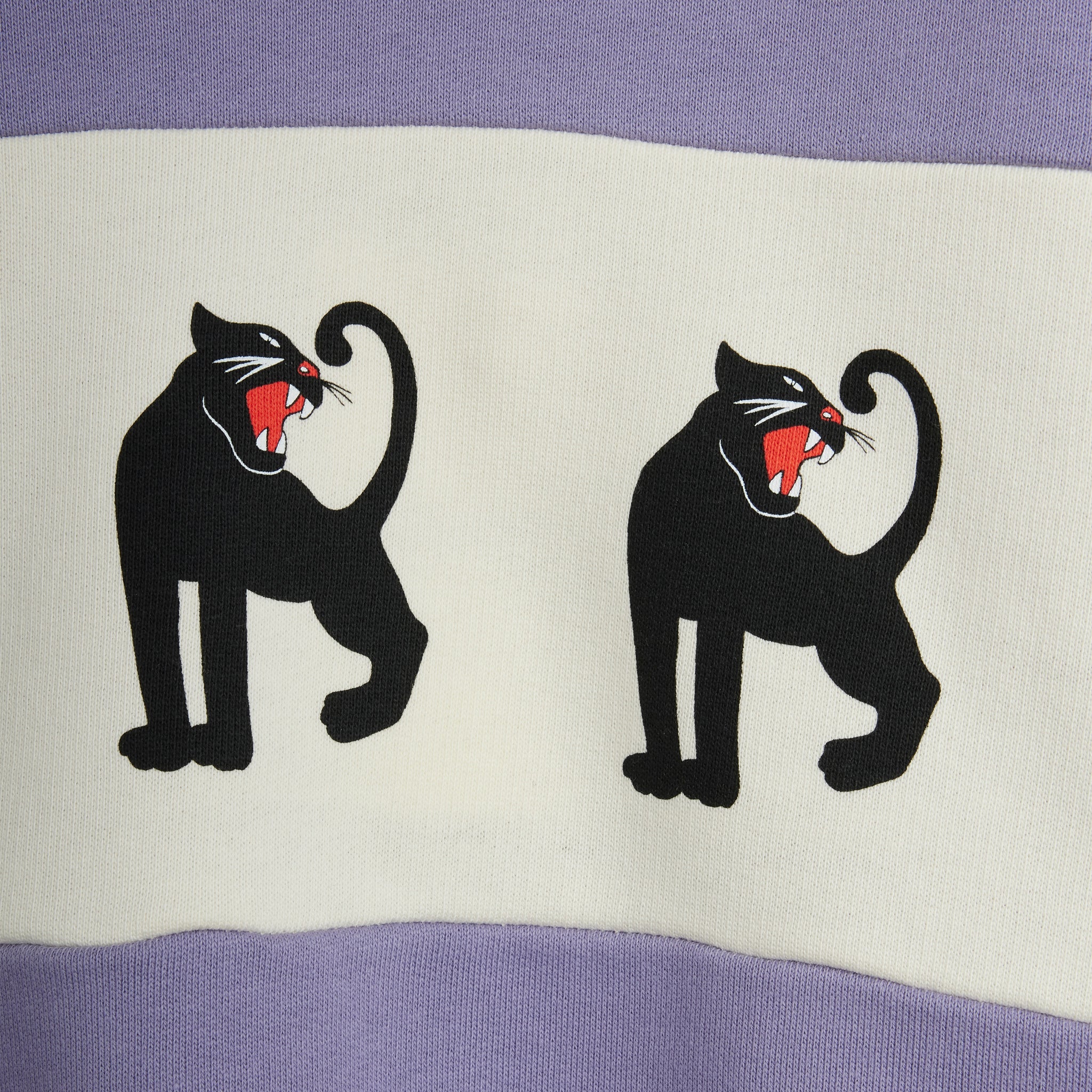 Panther Panel Sweatshirt, Purple / Panther Panel Sweatshirt, Purple