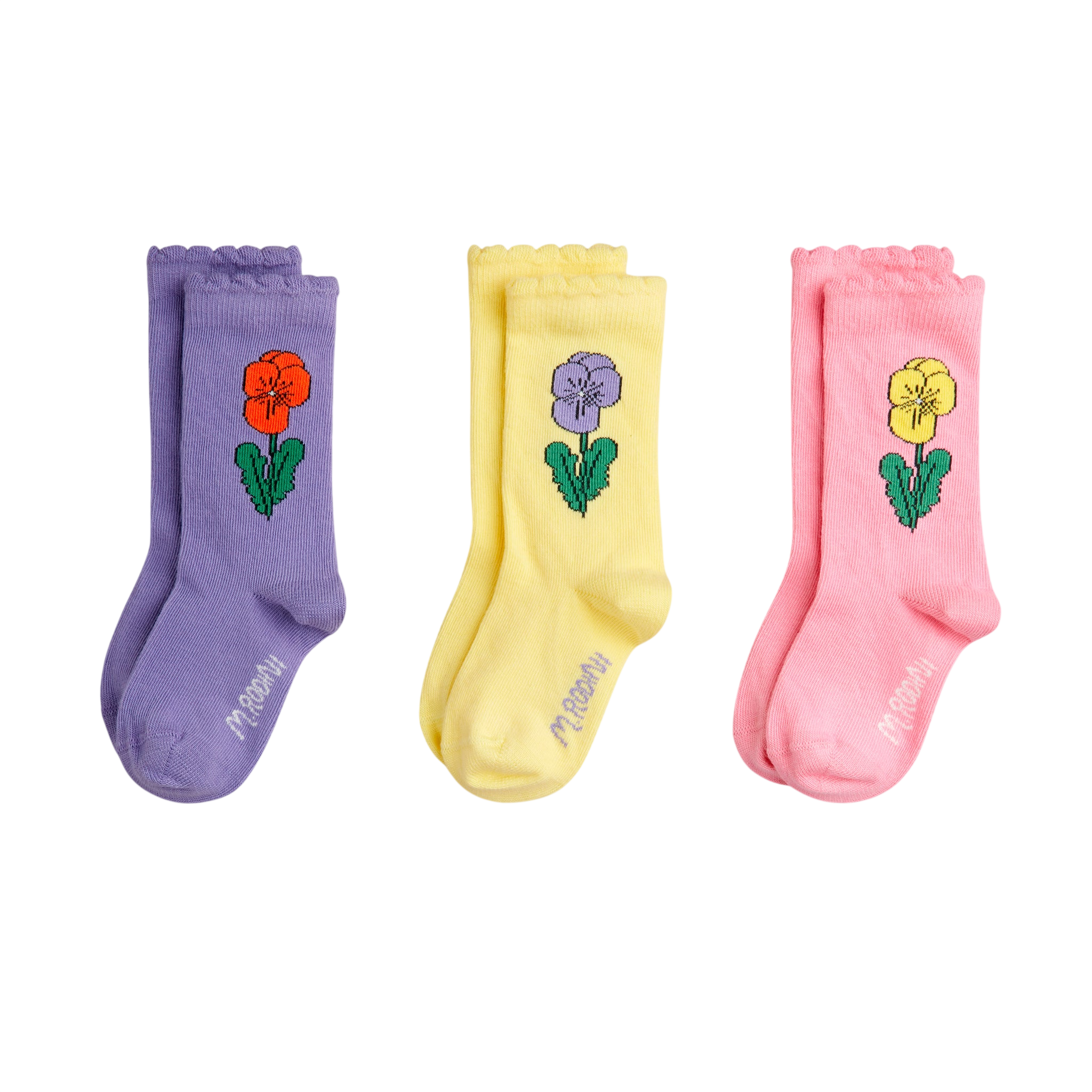 Violas 3-Pack Socks, Assorted Colors / Violas 3-pack socks, Assorted Colors
