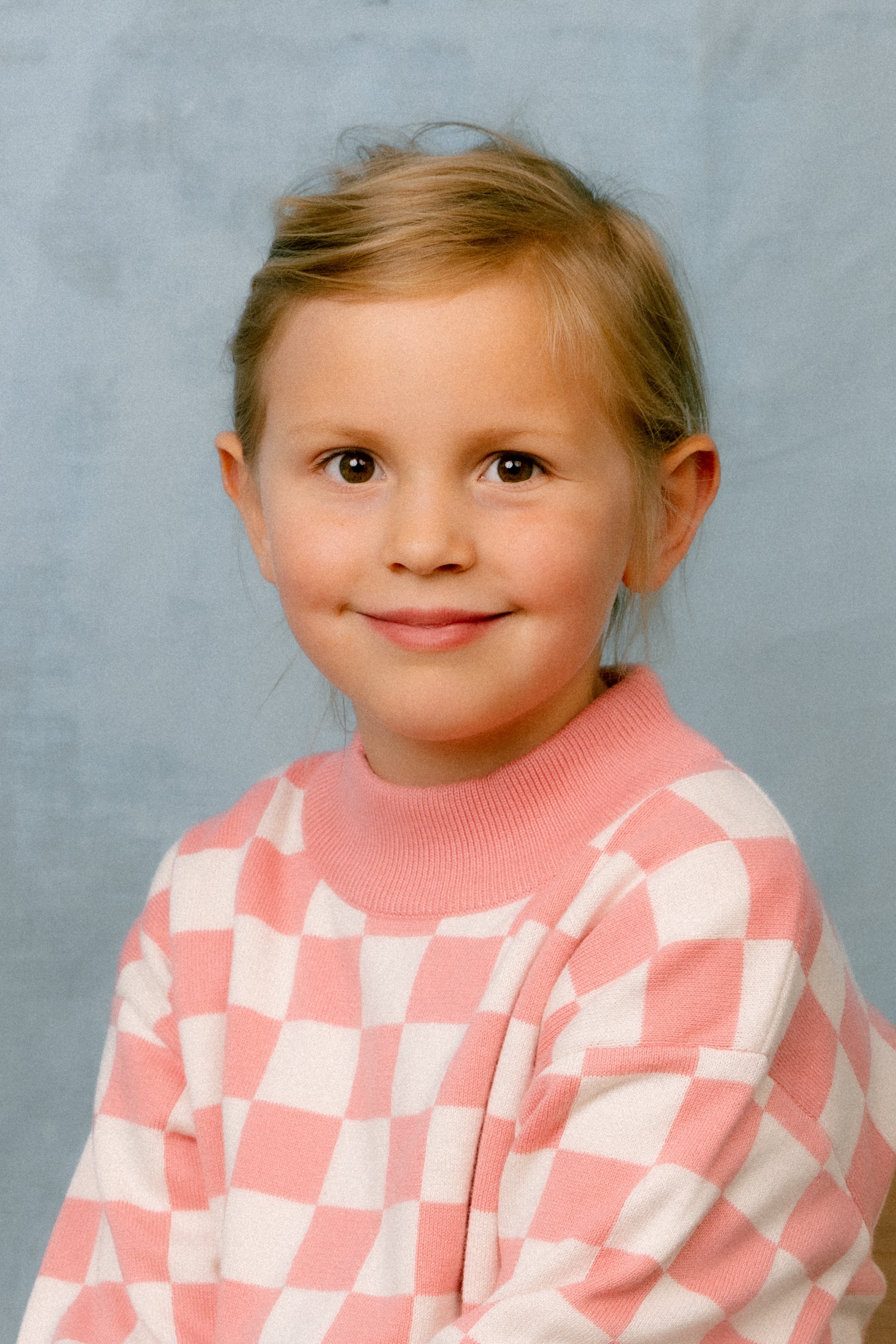 Chess Check Sweatshirt - Limited Stock - Pink / Chess Check Knitted Sweater - Limited Stock - Pink