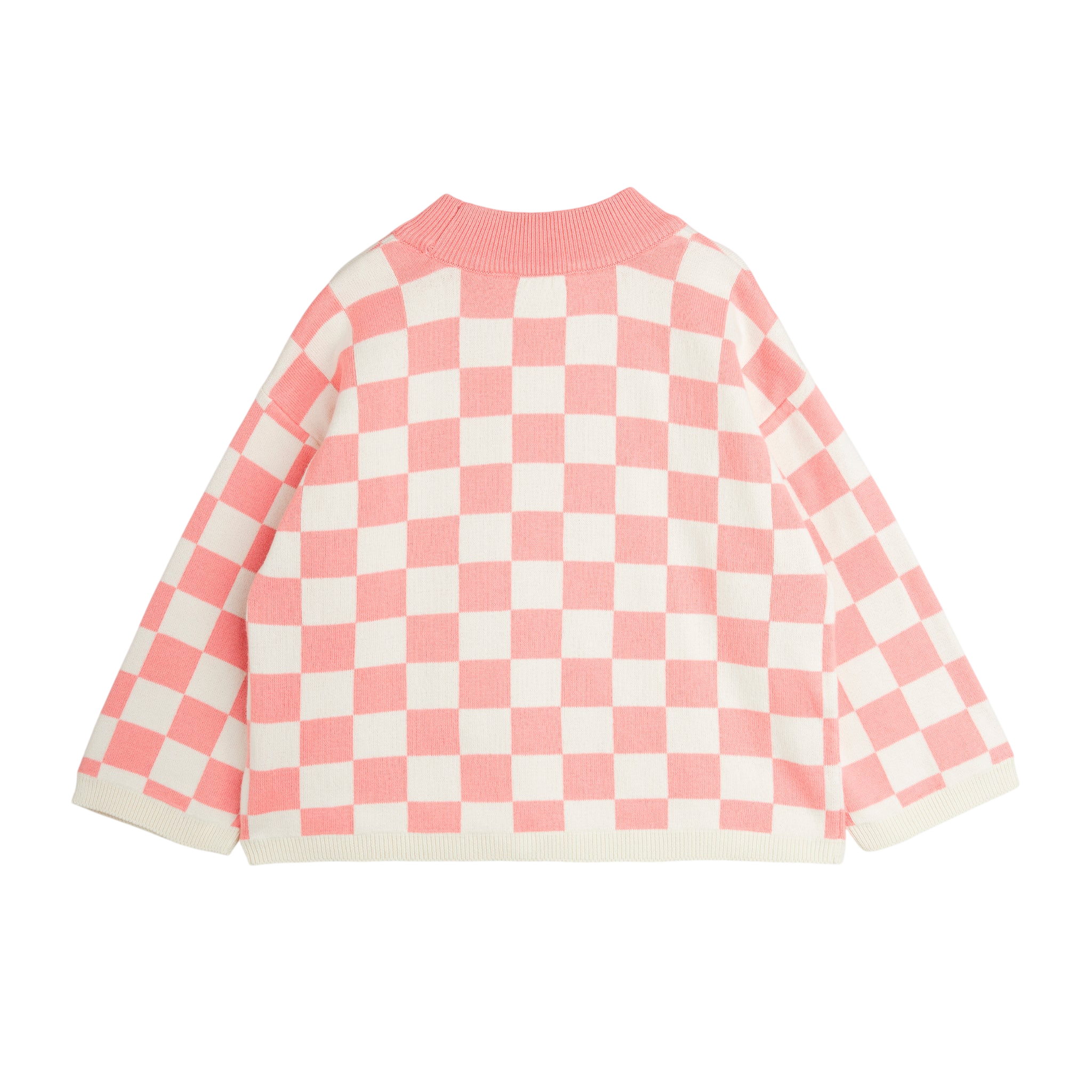 Chess Check Sweatshirt - Limited Stock - Pink / Chess Check Knitted Sweater - Limited Stock - Pink