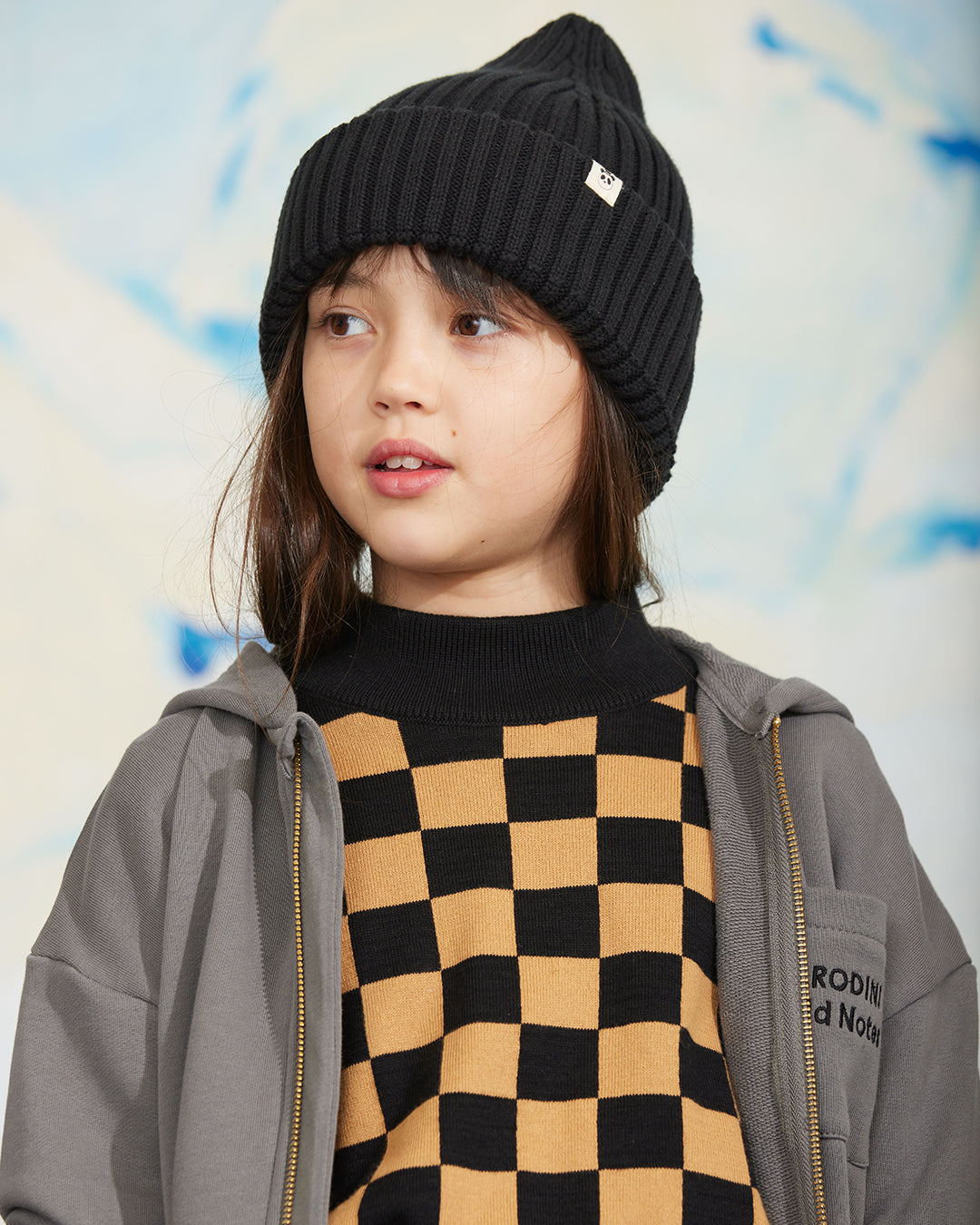 Chess Check Sweatshirt - Limited Stock - Brown / Chess Check Knitted Sweater - Limited Stock - Brown