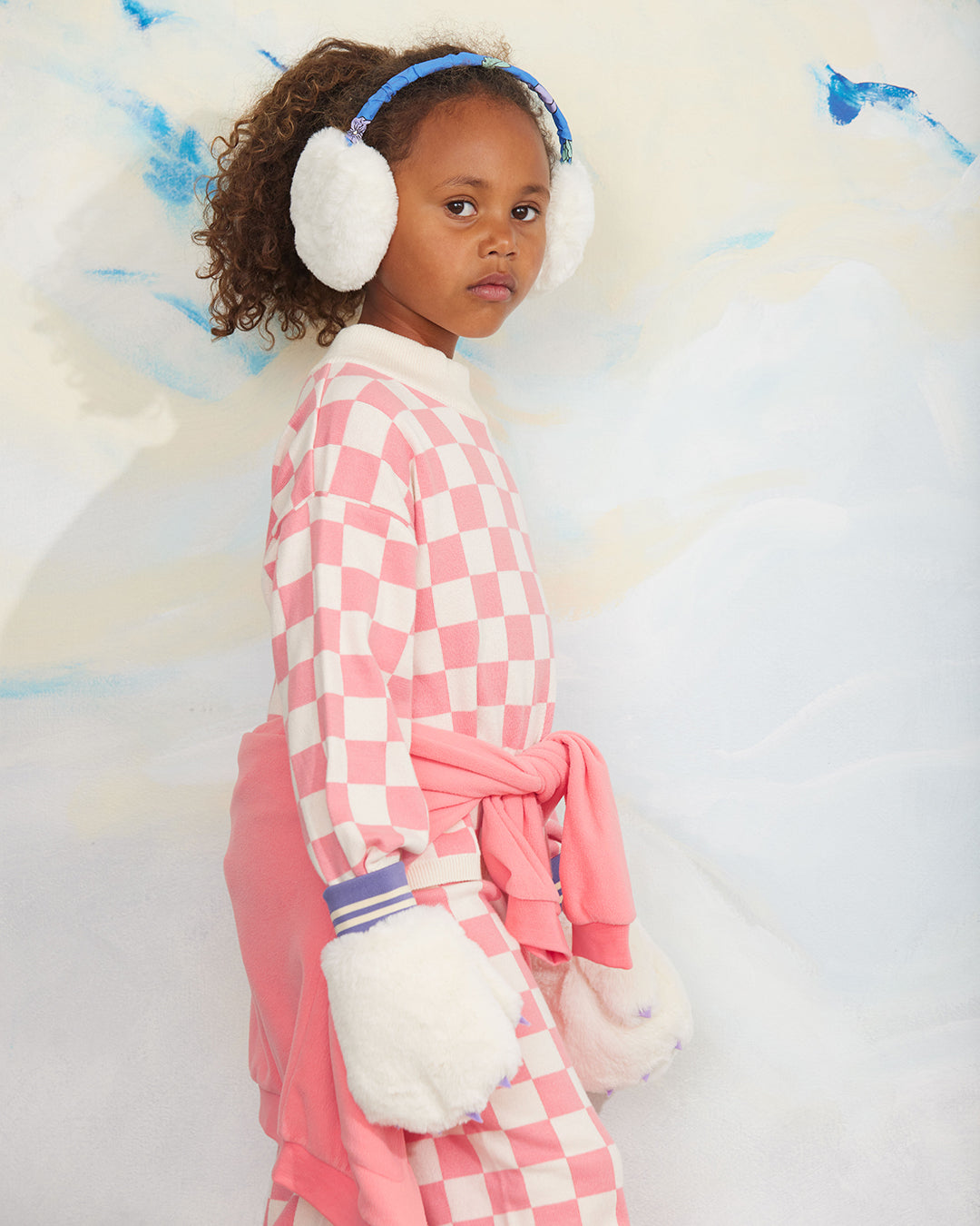 Chess Check Limited Stock Pink Training Pants / Chess Check Knitted Pants Limited Stock Pink