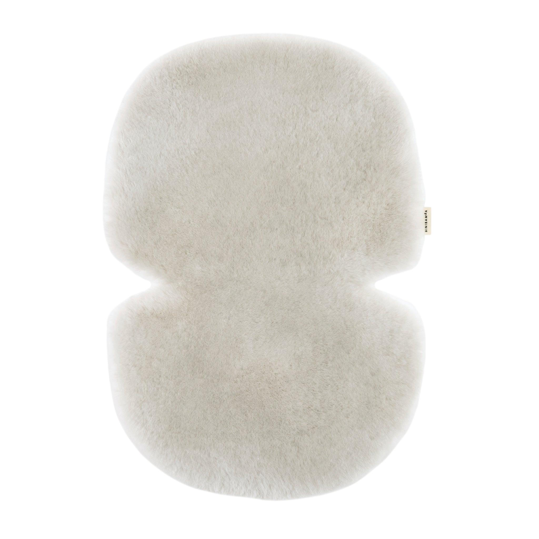 Binibamba Lammfell Sitzauflage Merino Fixed Harness Moon