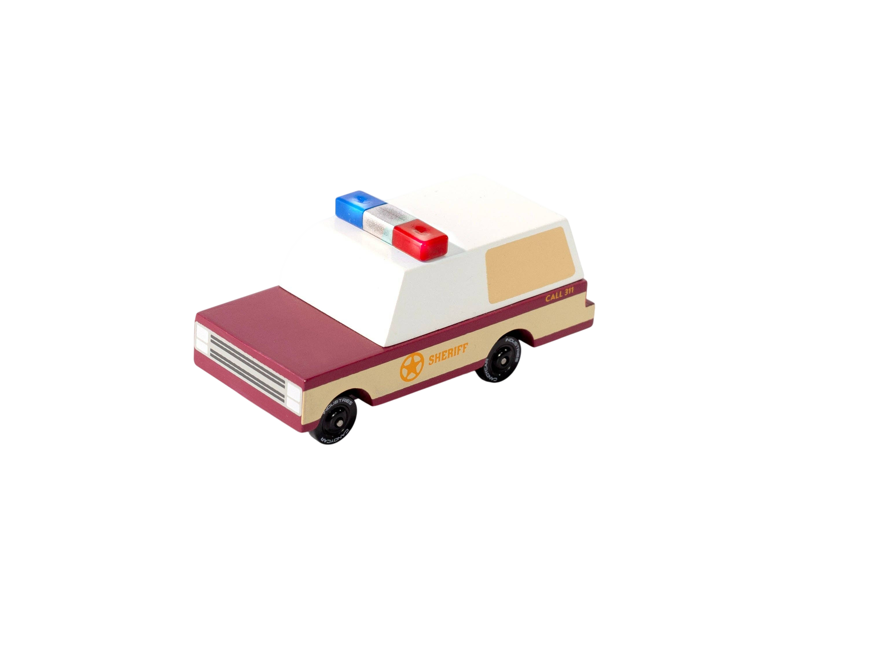 Candylab Toys Sheriff Truck Holzauto