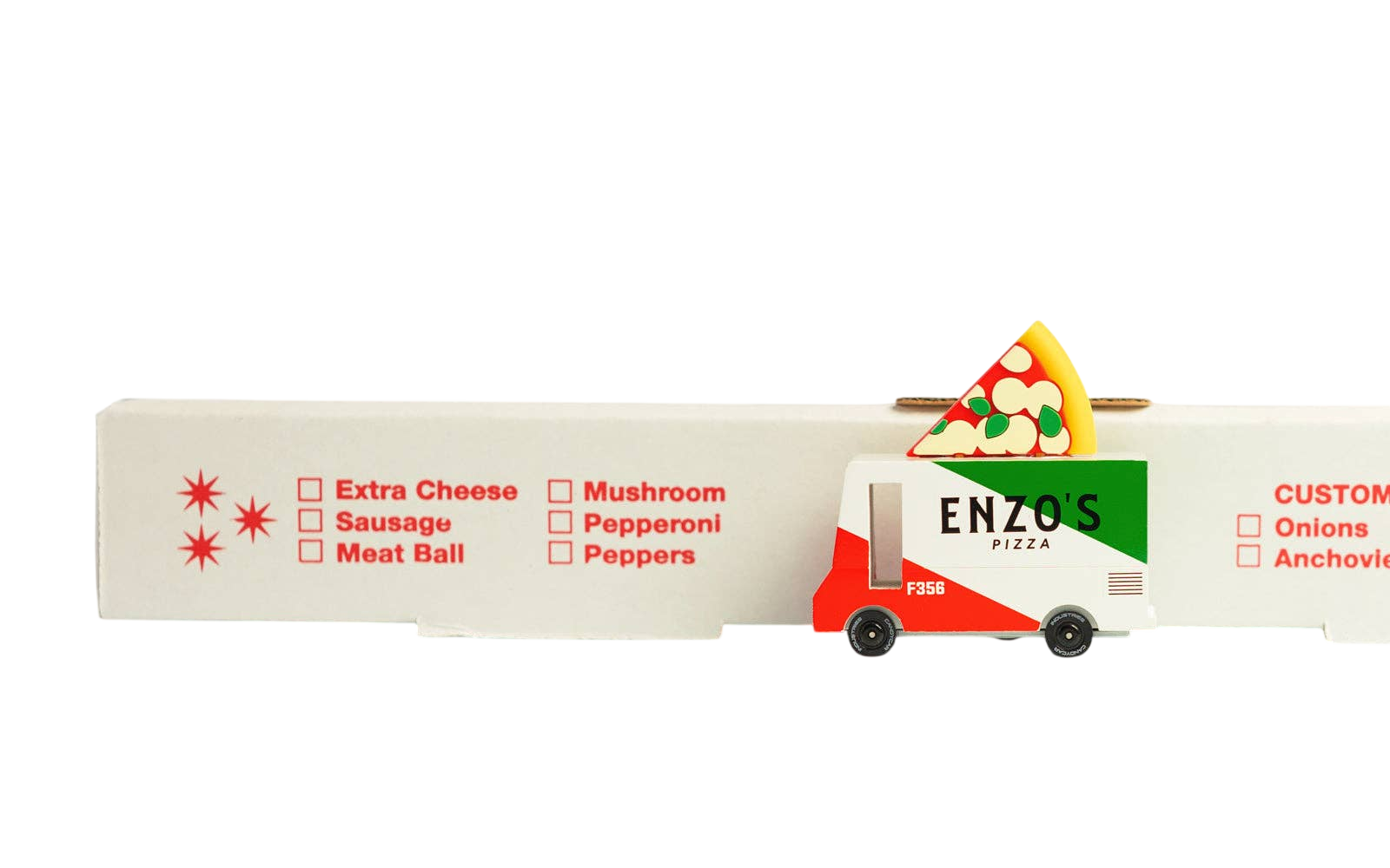 Candylab Toys Pizza Lieferwagen "Enzo's"