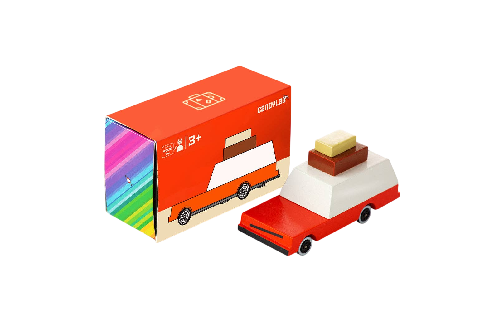 Candylab Toys Holzauto mit Koffer