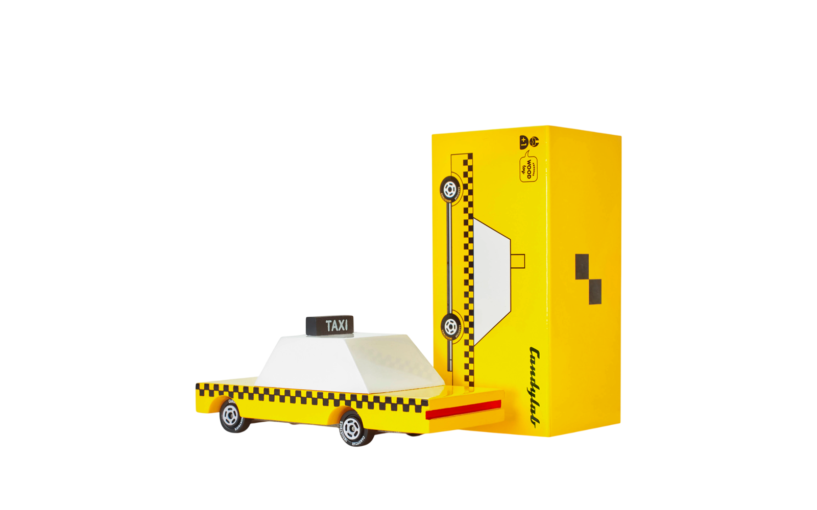 Candylab Toys Yellow Taxi