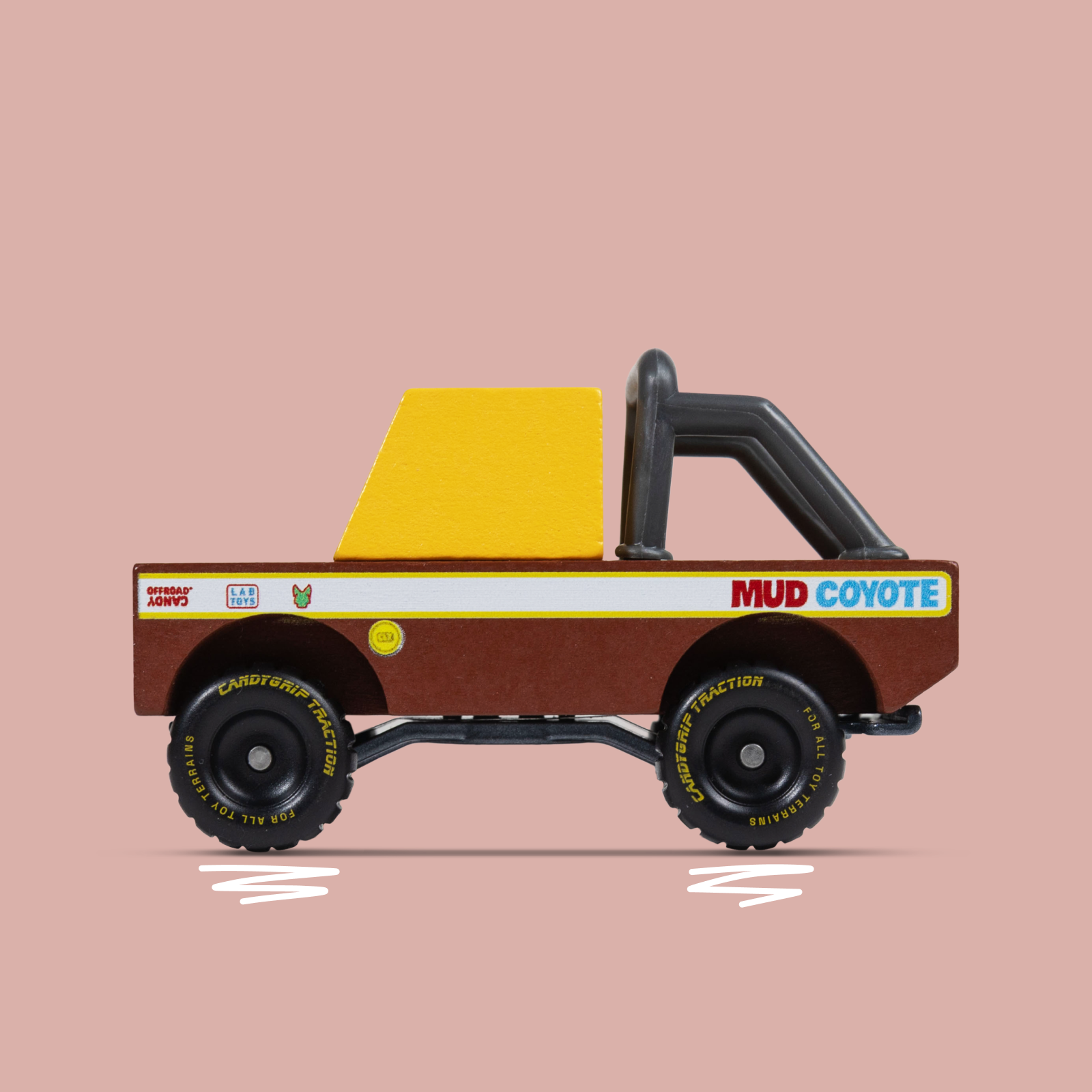 Candylab Toys Mud Coyote TOONS™ Holzauto