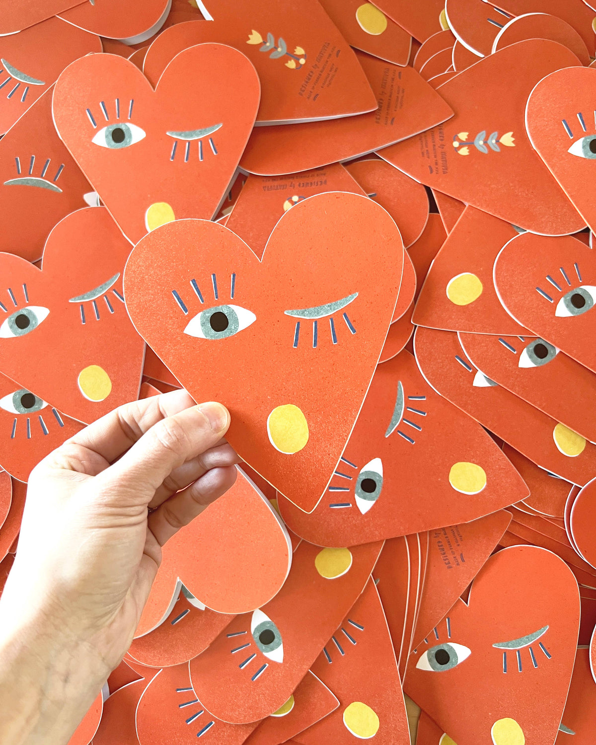 Carte pliante « Heart Blink Gold »