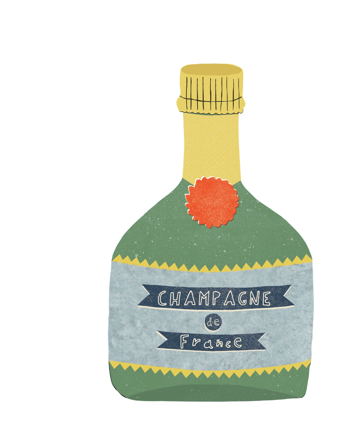 Carte pliante « Champagne »