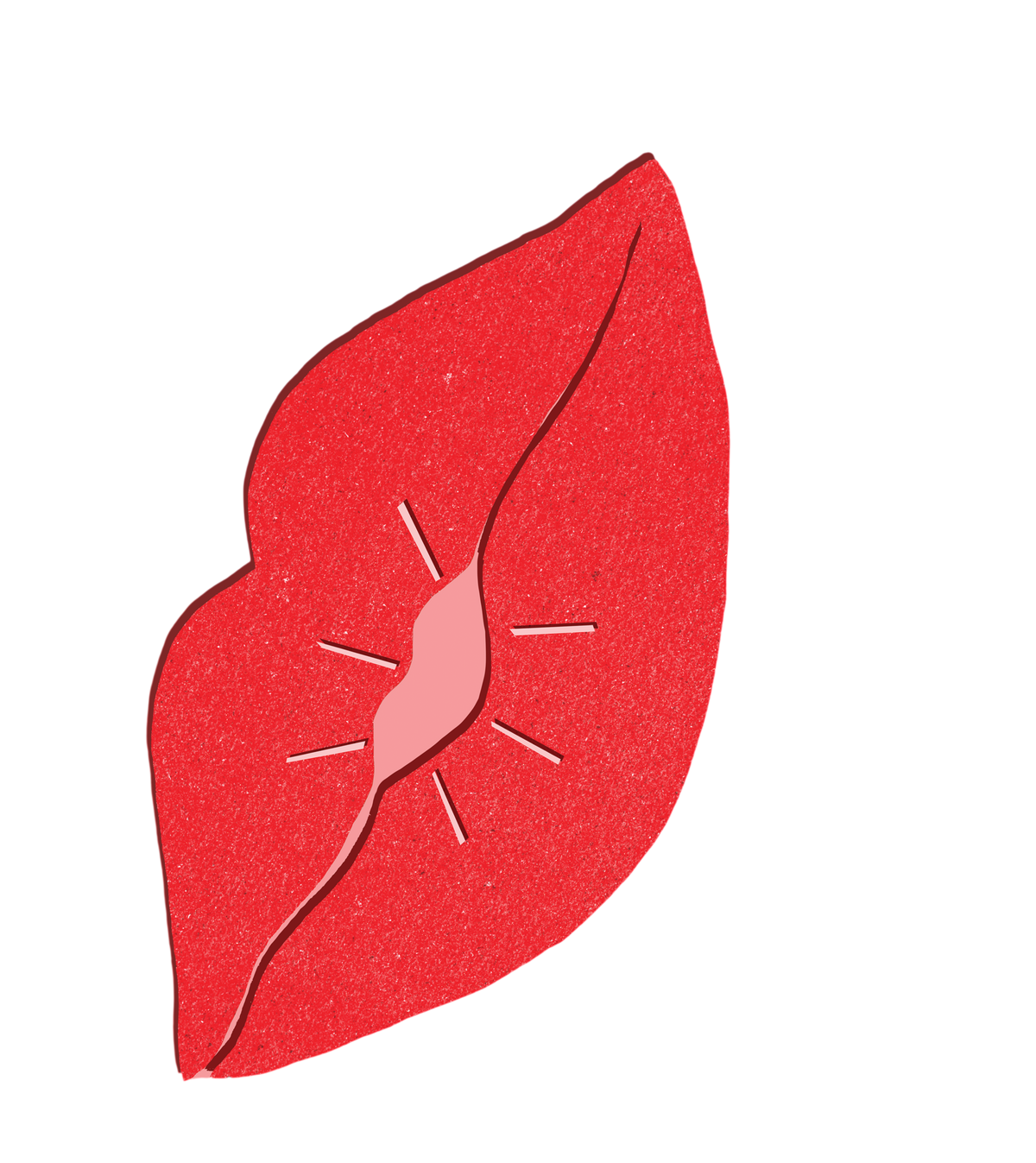 Carte pliante « Bisous Lips »