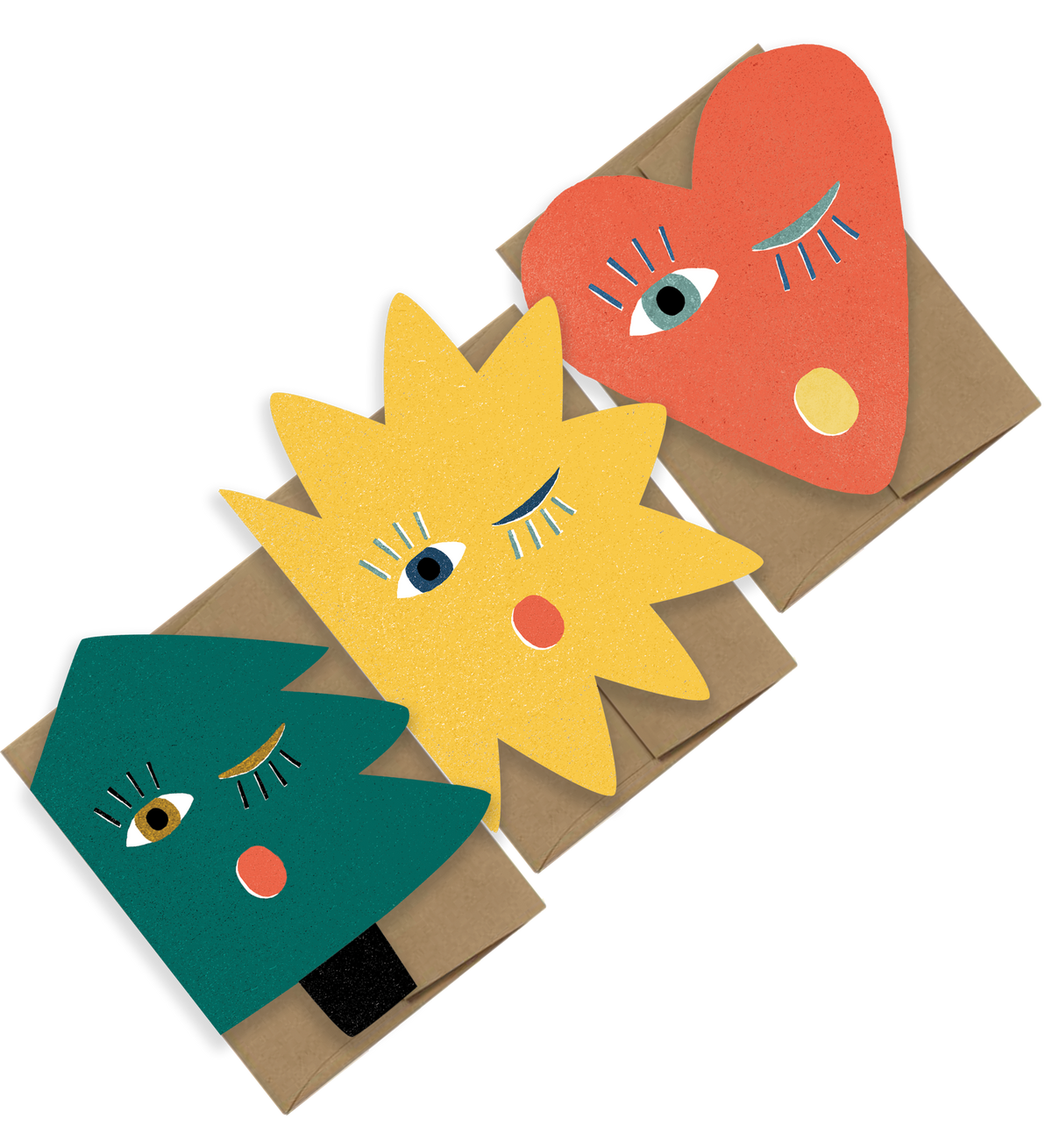 Carte pliante « Blink Collection » - Coffret de 6
